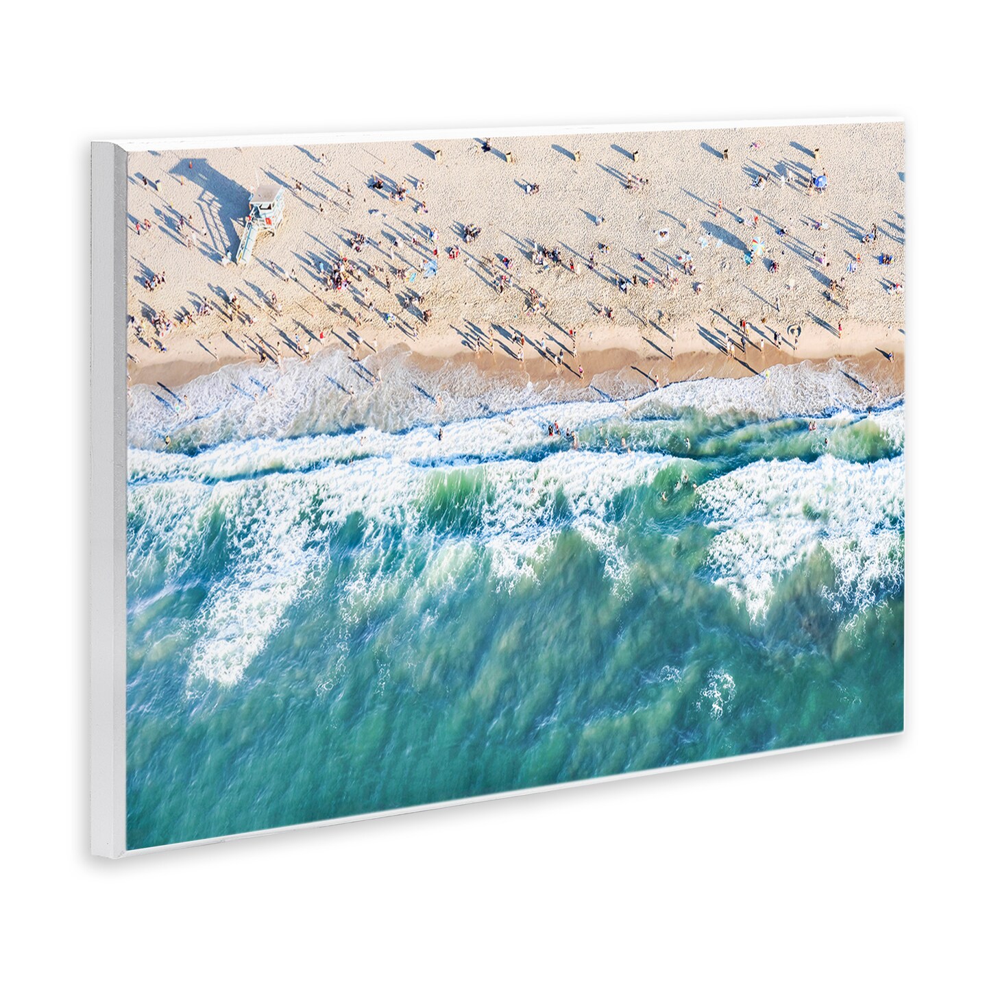 Stupell Industries Aerial Tide Beach Foam Wall Plaque Art Design by Sisi and Seb