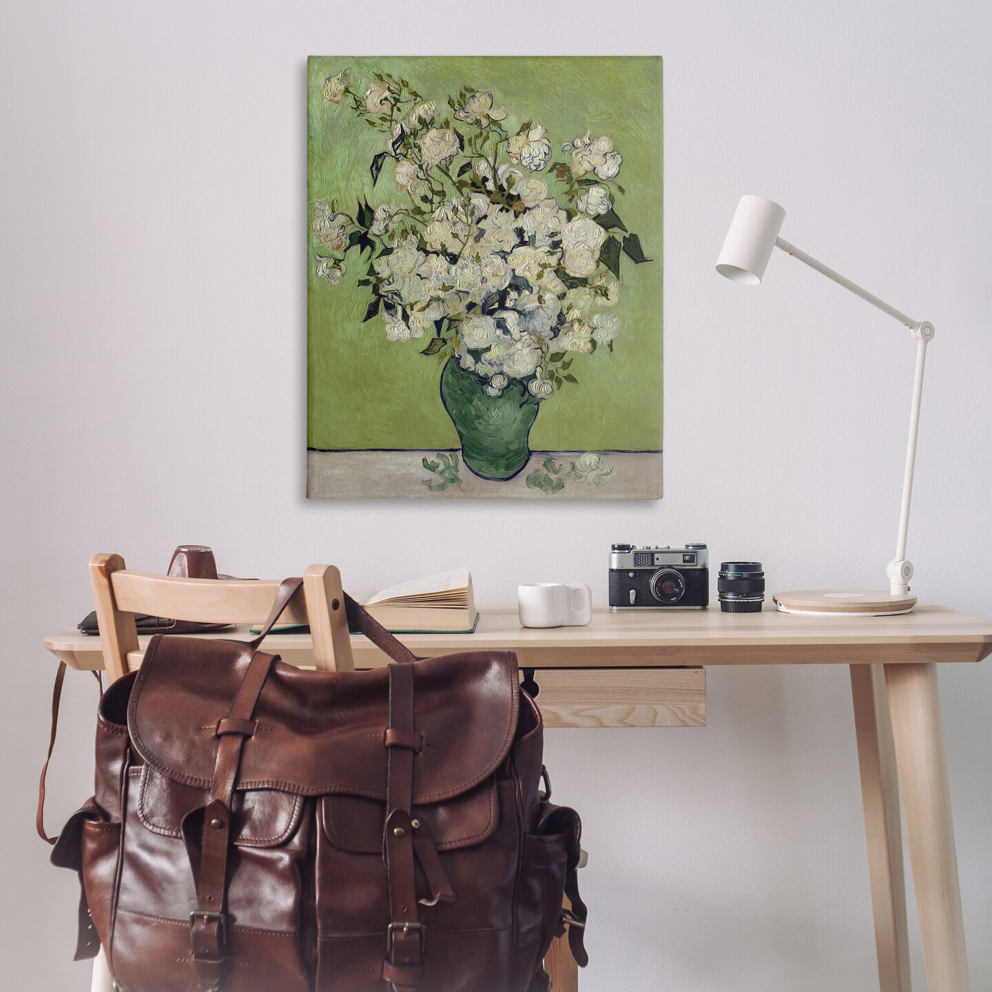 Stupell Industries Van Gogh Vase of Roses Canvas Wall Art Design by one1000paintings