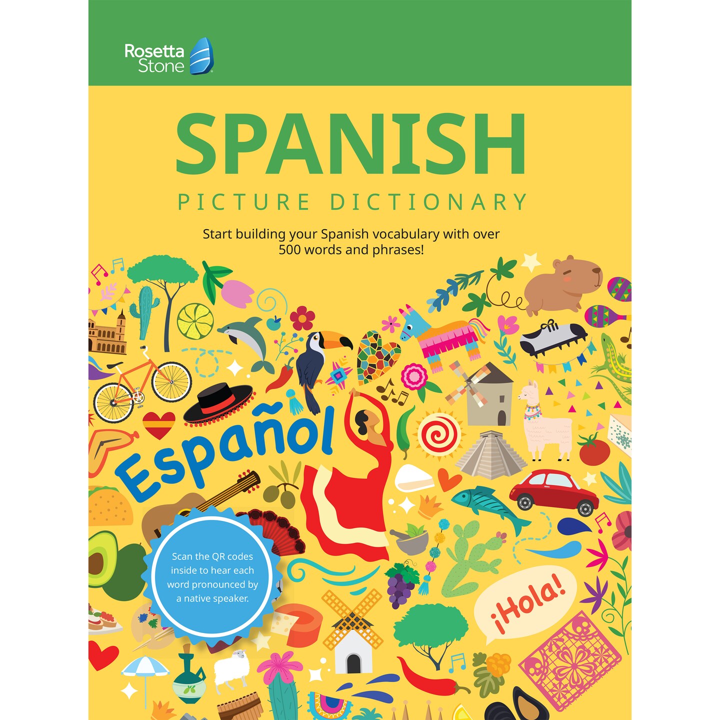 Rosetta Stone Spanish Picture Dictionary, Spanish Dictionary to Learn Spanish Vocabulary, Spanish Grammar, and Phrases, Dictionary for Kids and Adults, Spanish English Dictionary