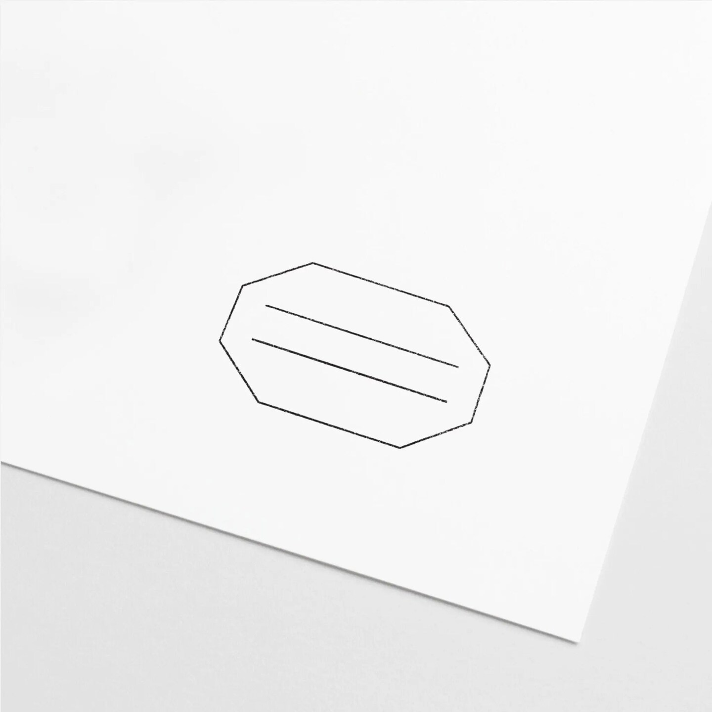 Polygon Badge Stamp, Blank Stamp,