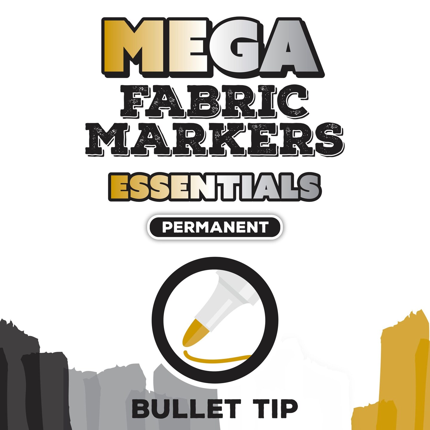 Tulip Mega Fabric Markers Essentials 4 Pack