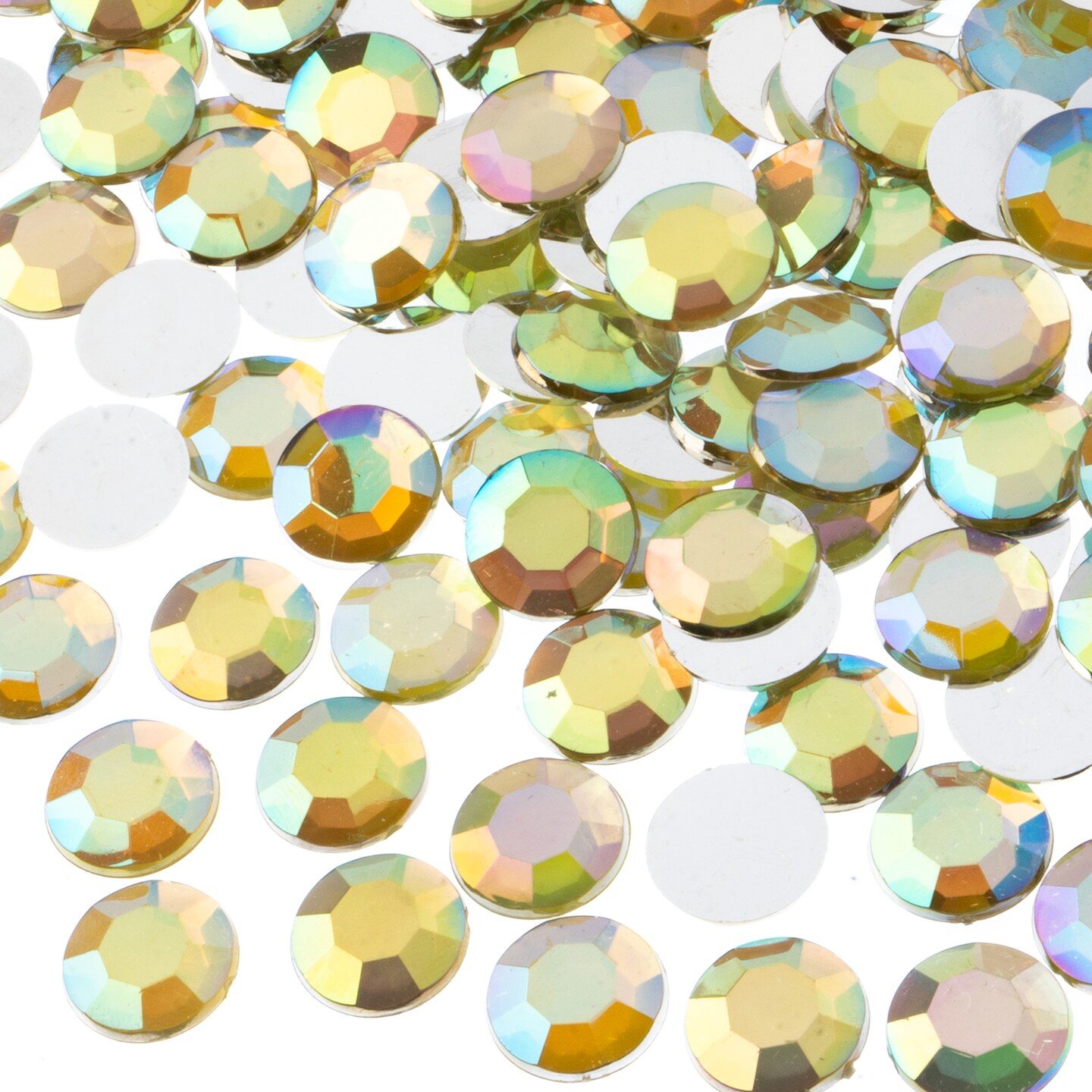 John Bead 12mm (SS50) Round Acrylic Flat Back Rhinestones, 400pcs