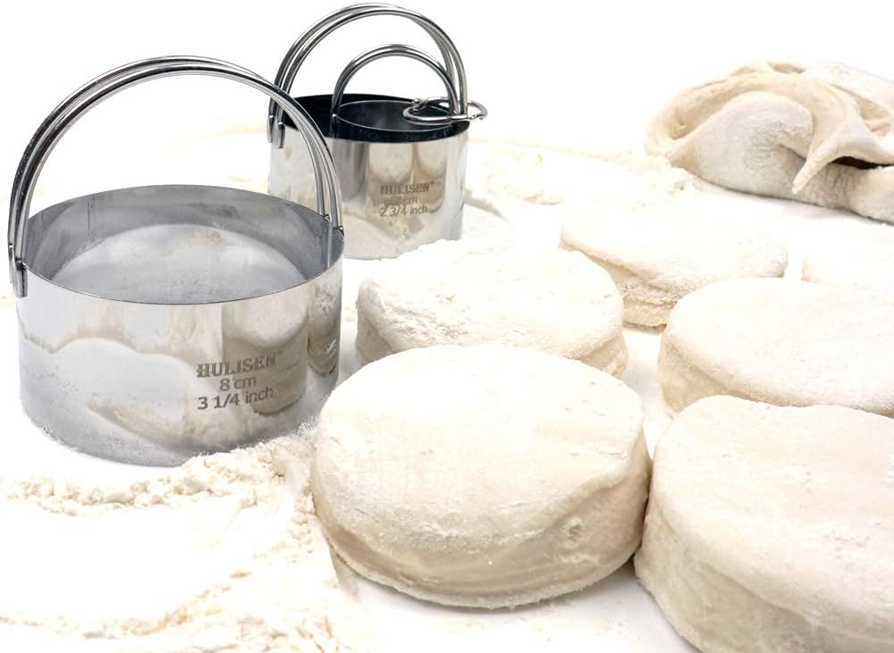 Biscuit Cutter Set Stainless Steel Round with Handle Professional
