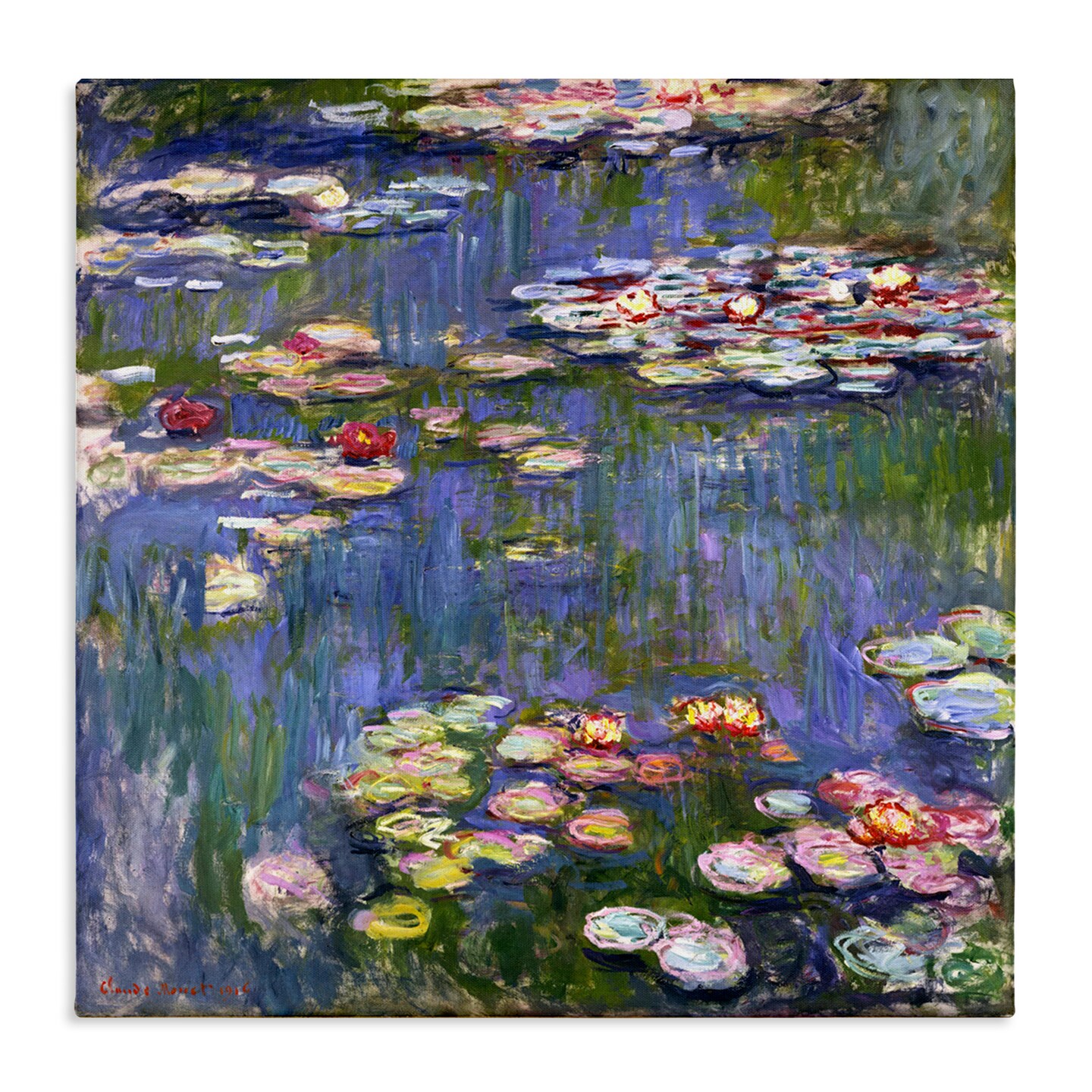 Stupell Industries Classical Monet Water Lilies Canvas Wall Art Design by one1000paintings