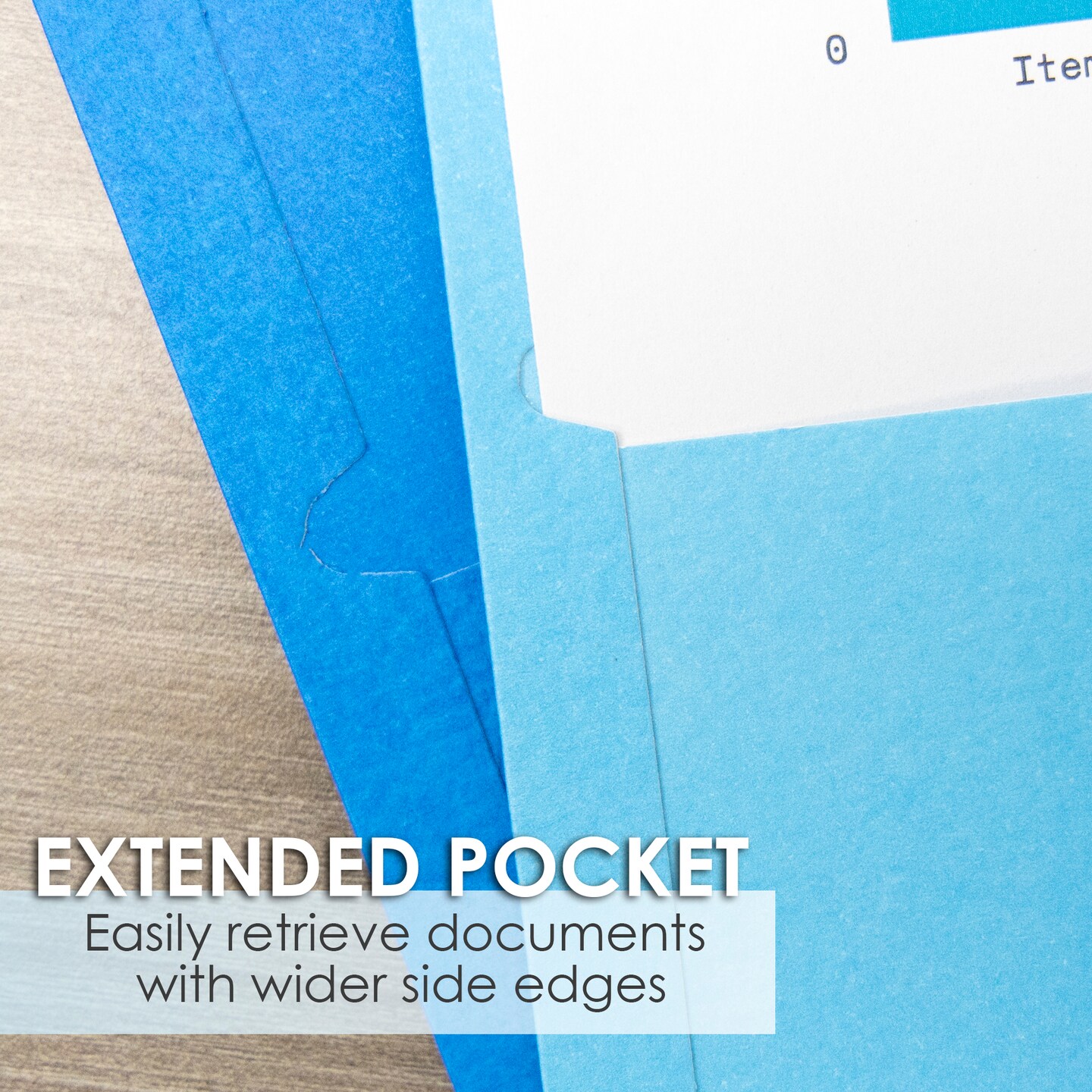 BAZIC 2-Pockets Portfolios Premium Assorted Color (25/Box)