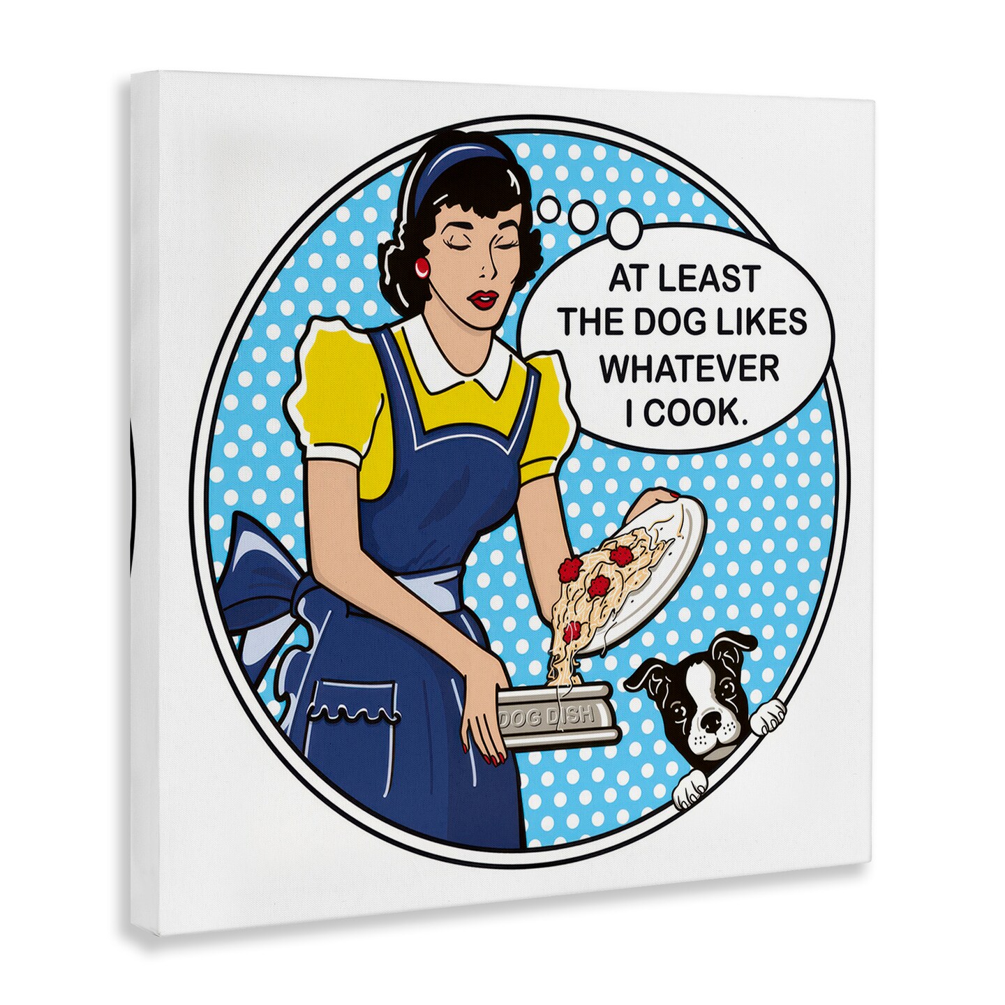 Stupell Industries Funny Vintage Dog Phrase Canvas Wall Art Design by Dog Is Good