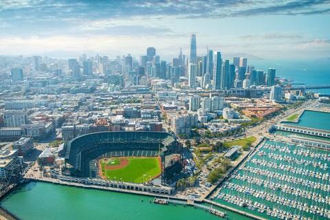 San Francisco skyline canvas, Oracle Park Canvas, San Francisco wall canvas, California wall art ,San Francisco San Francisco wall art, Pro