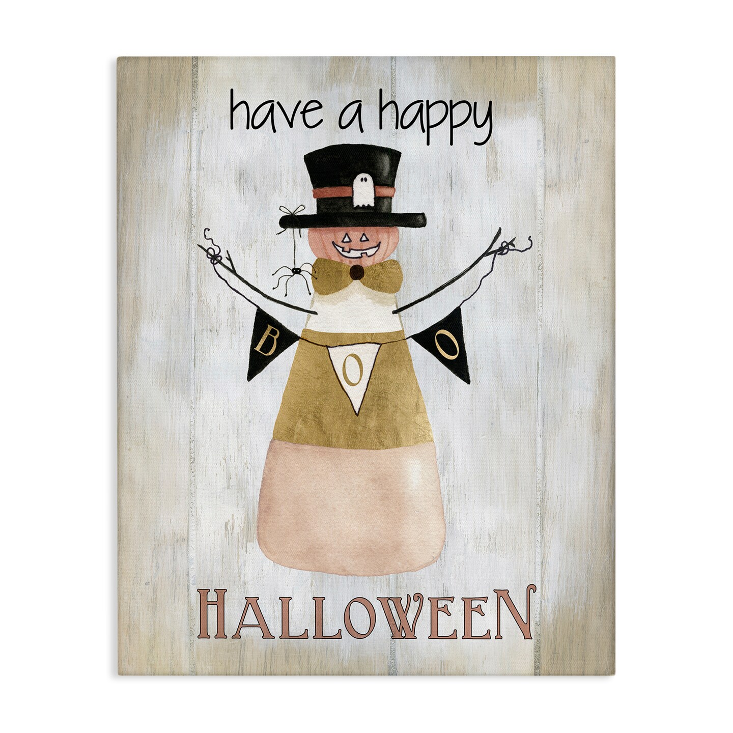 Stupell Industries Halloween Candy Corn Canvas Wall Art Design by Livi + Finn