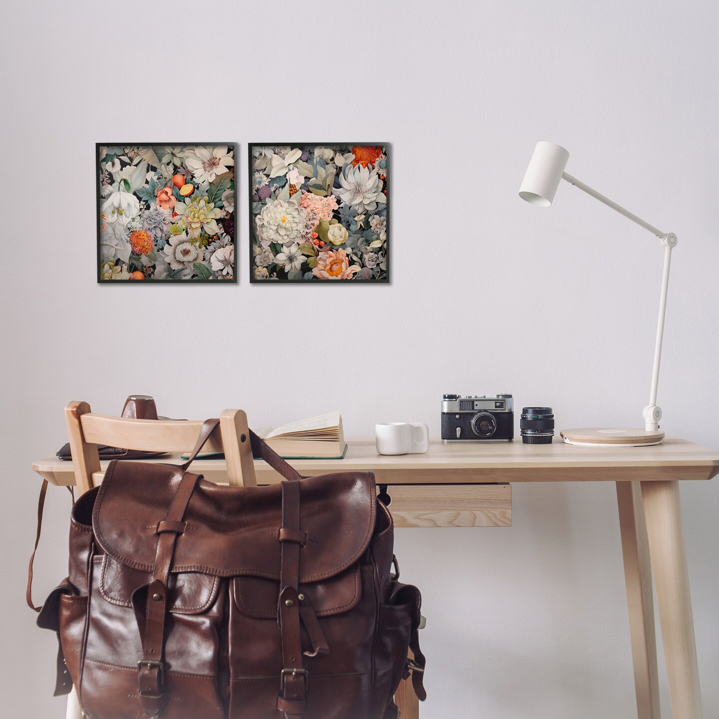 Stupell Industries Striking Botanical Floral 2 pc Framed Giclee Wall Art Set Design by Lazar Studio