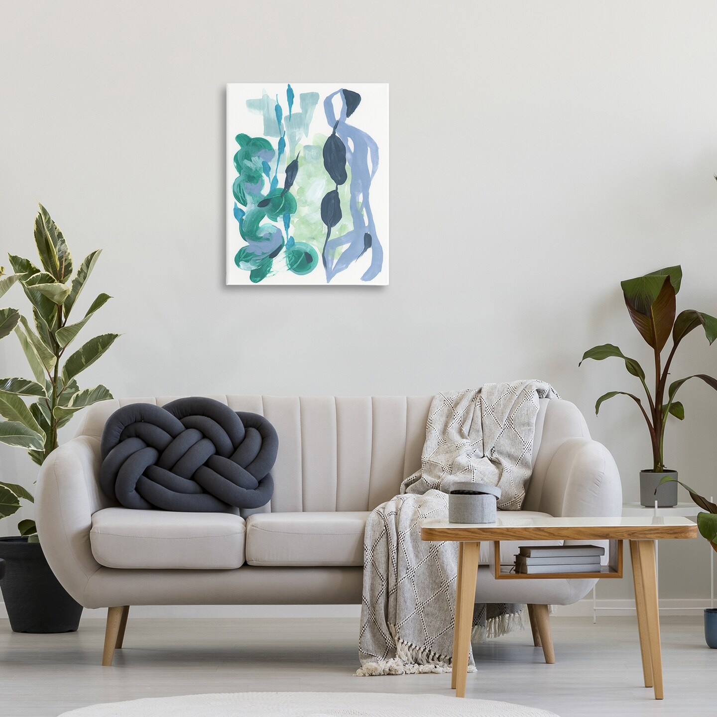Stupell Industries Vegetative Paint Shapes Canvas Wall Art Design by June Erica Vess