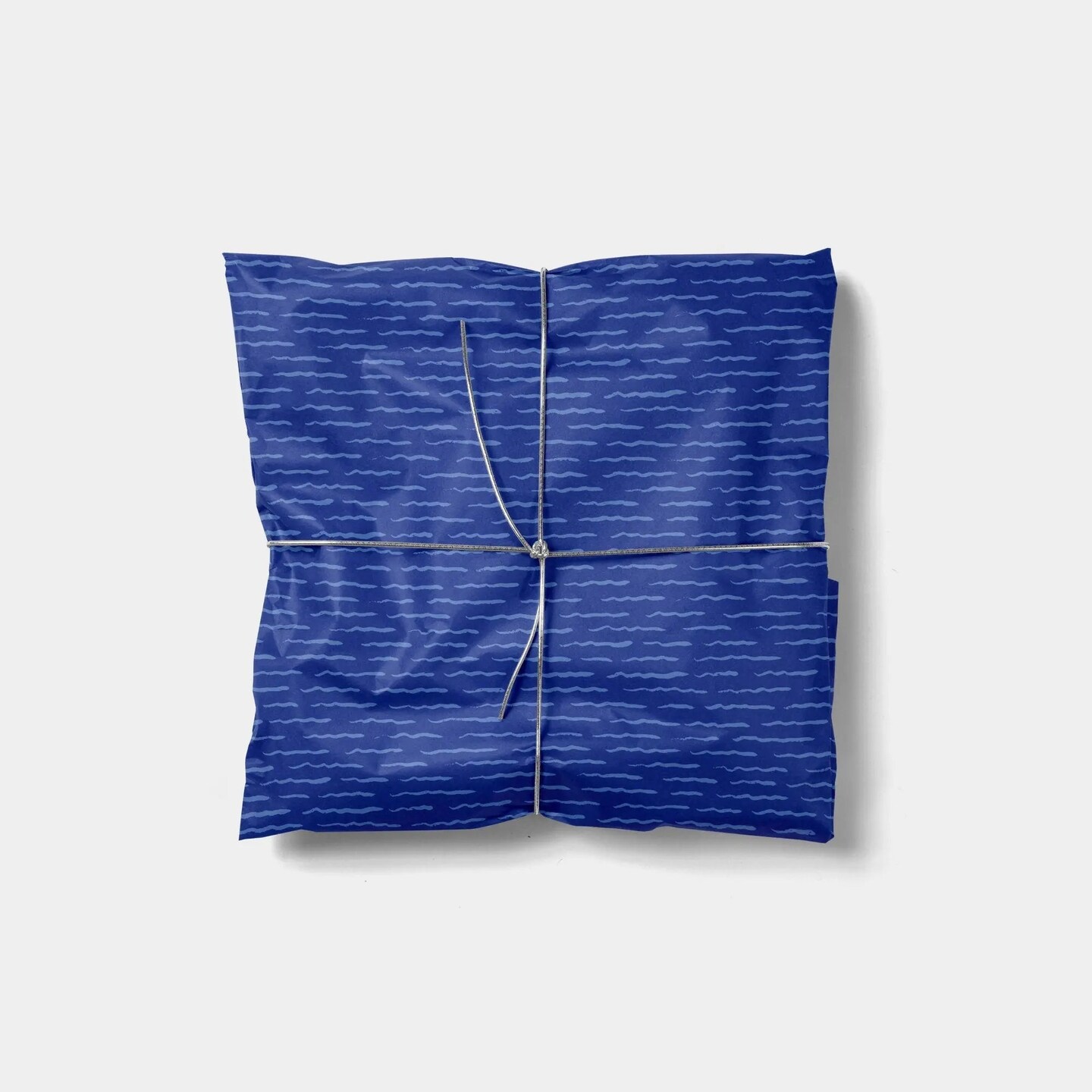 Blue Brushstroke Gift Wrap
