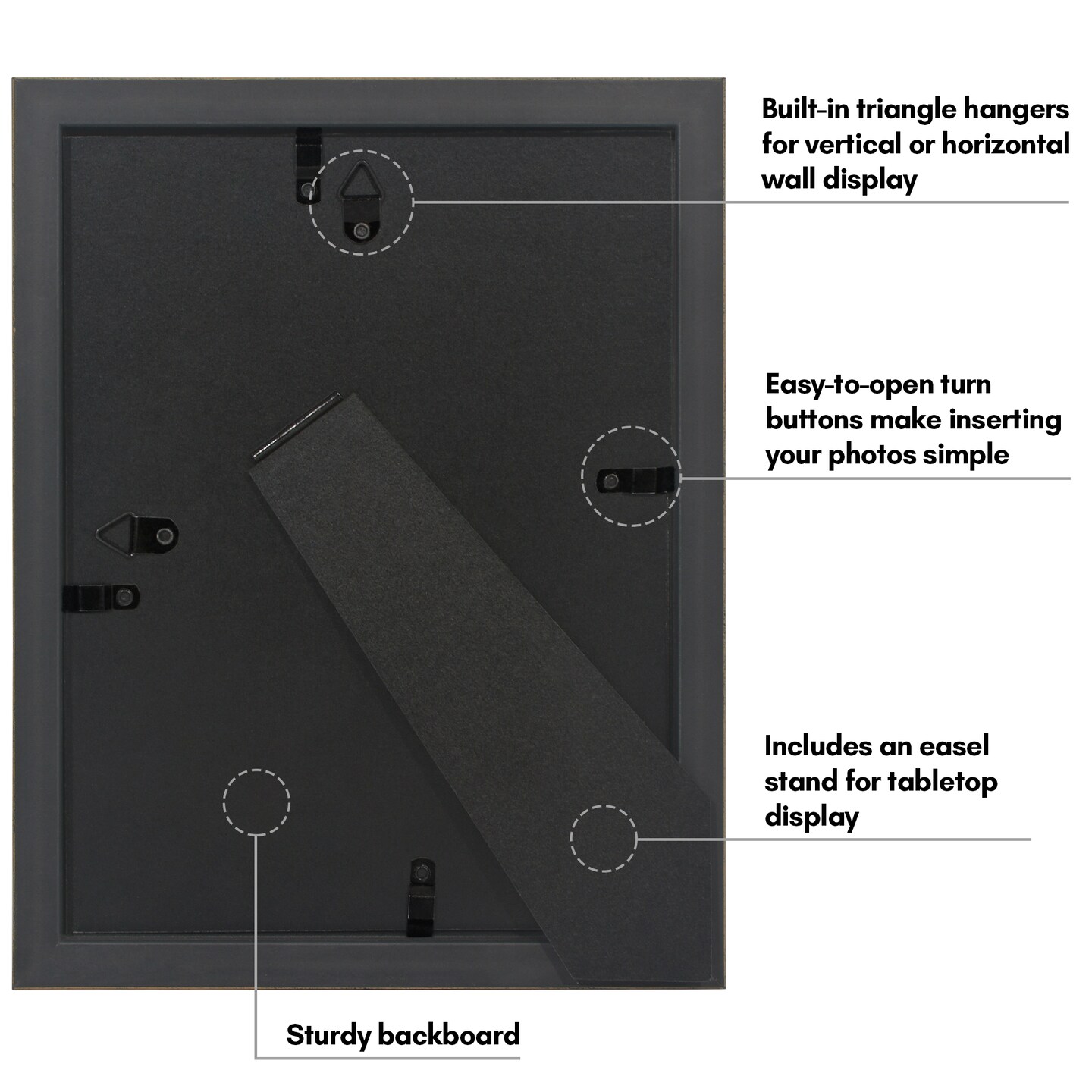 Americanflat Picture Frame with Bamboo Design - Gold Bamboo Frame with Shatter-Resistant Glass - Elegant Gallery Style Frame - Faux Bamboo Photo Frame for Tabletop or Wall Display