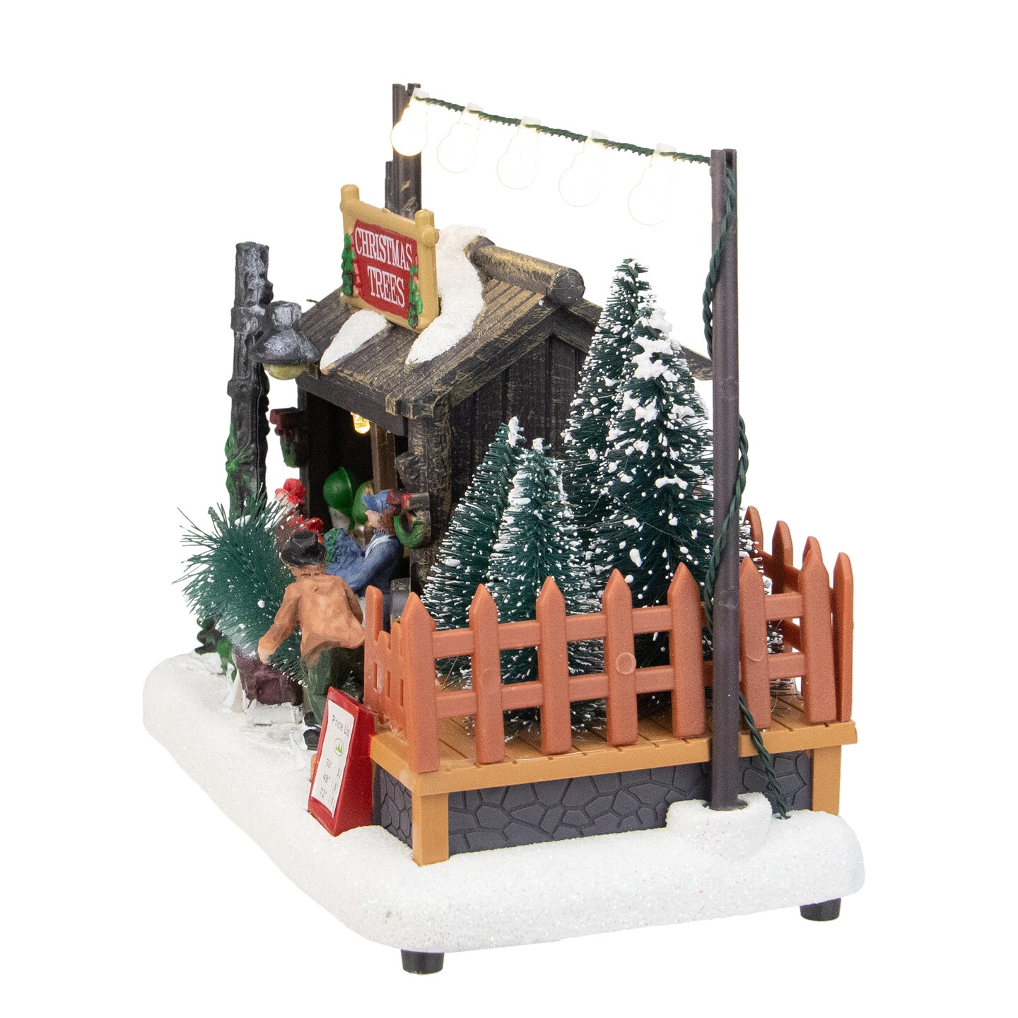 Northlight 7&#x22; LED Lighted Tree Shop Christmas Village Display Piece