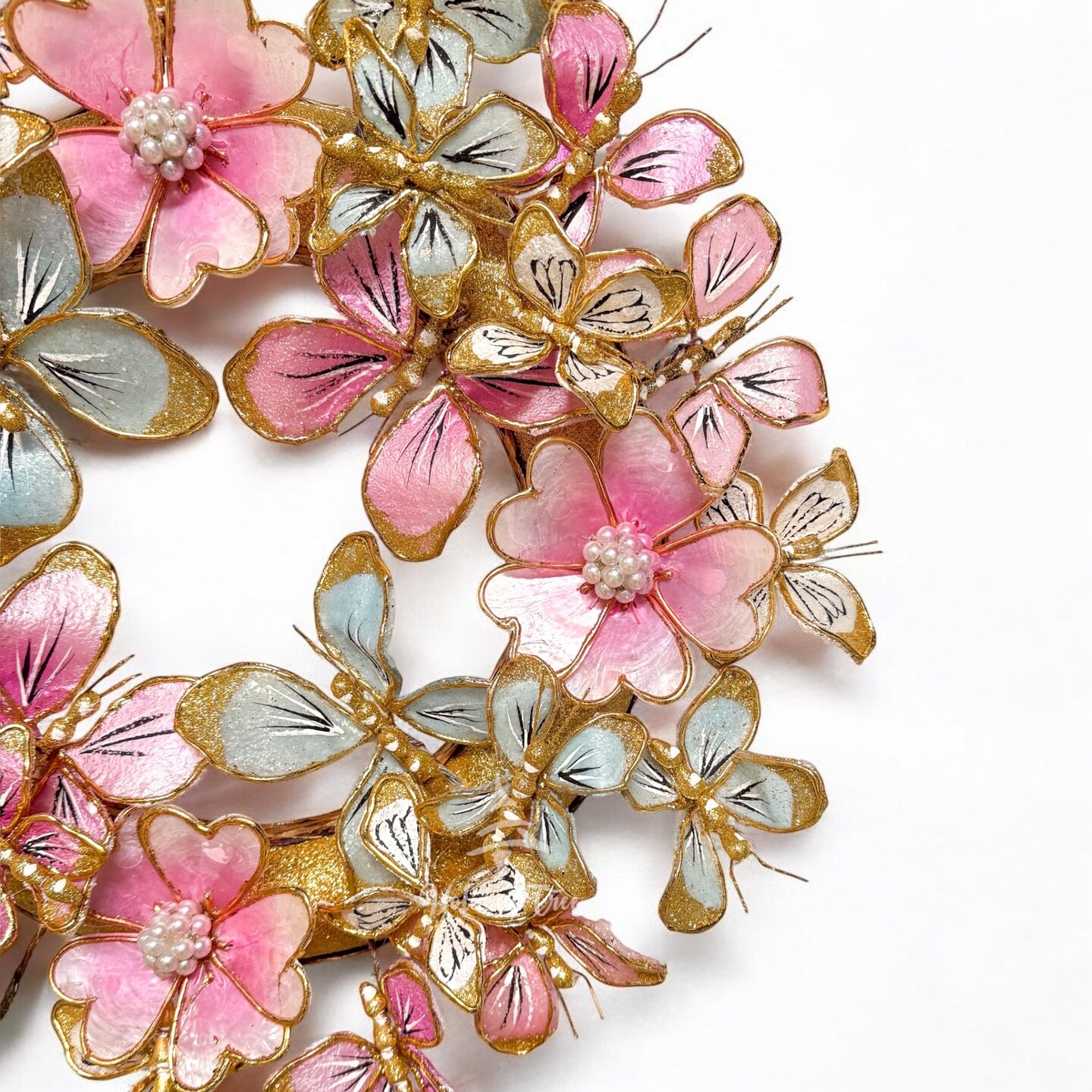 Shimmering Butterfly Wreath - Spring, Easter, Summer Wreath