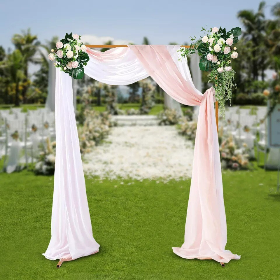 Wedding Arch Backdrop Metal Stand Square Flower Rack Frame Garden Party Decor