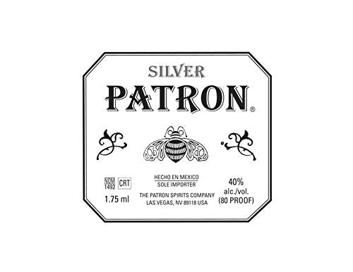 Patron Silver Tequila Edible Cake Topper- 8&#x22; Round