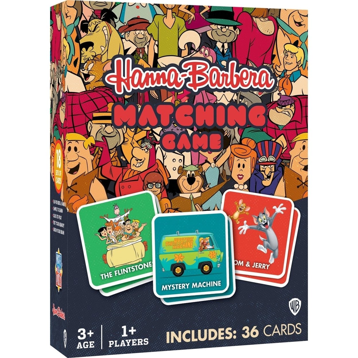 Hanna-Barbera Matching Game 36 Character Cards Scooby-Doo Jetsons Fun For All