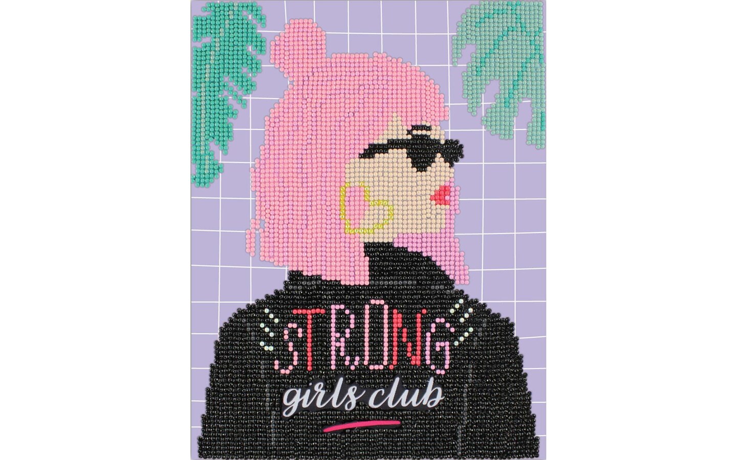 Diamond Painting Kit Begin Strong Girls Club