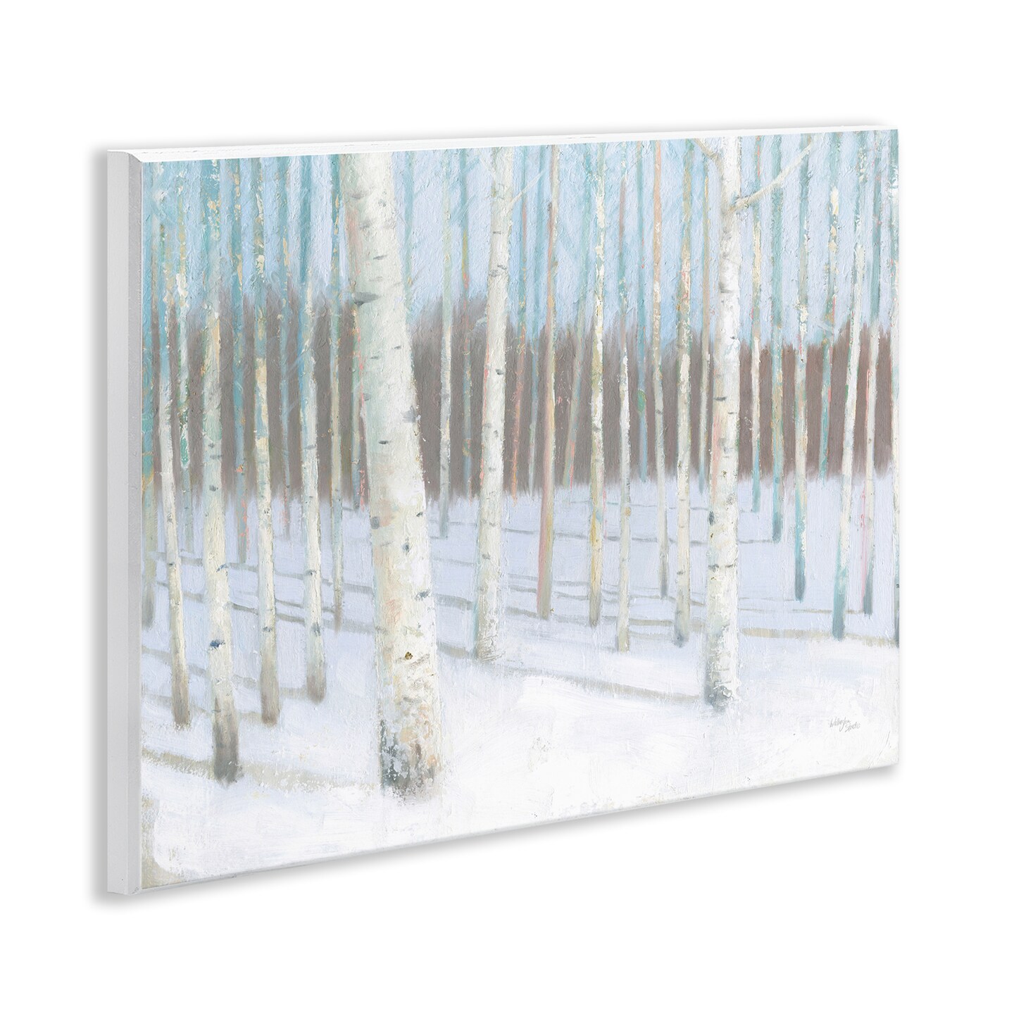 Stupell Industries Winter Birch Forest Wall Plaque Art Design by Wellington Studio