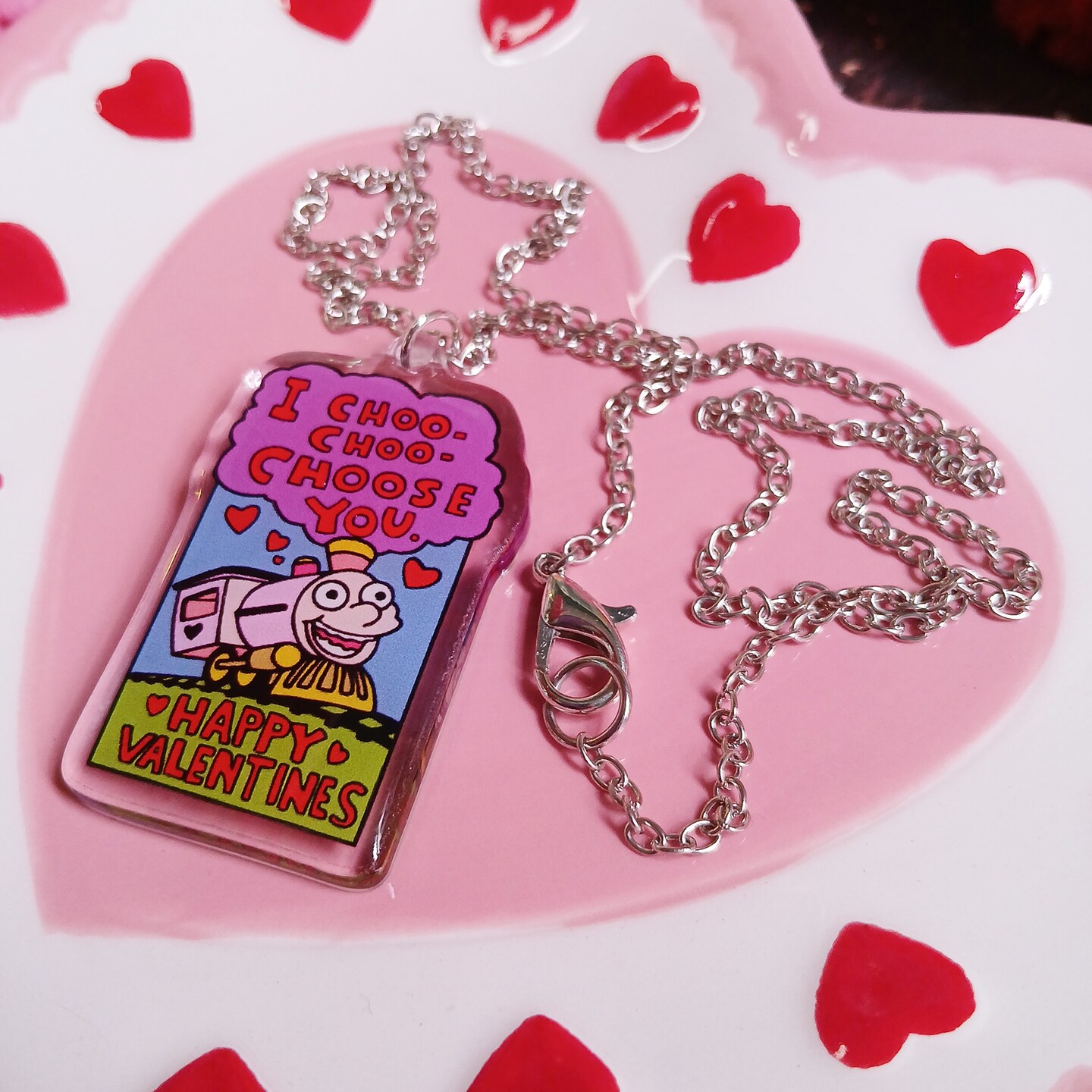 Funny I Choo-Choo Choose You Valentine's Day Card Ralph and Lisa