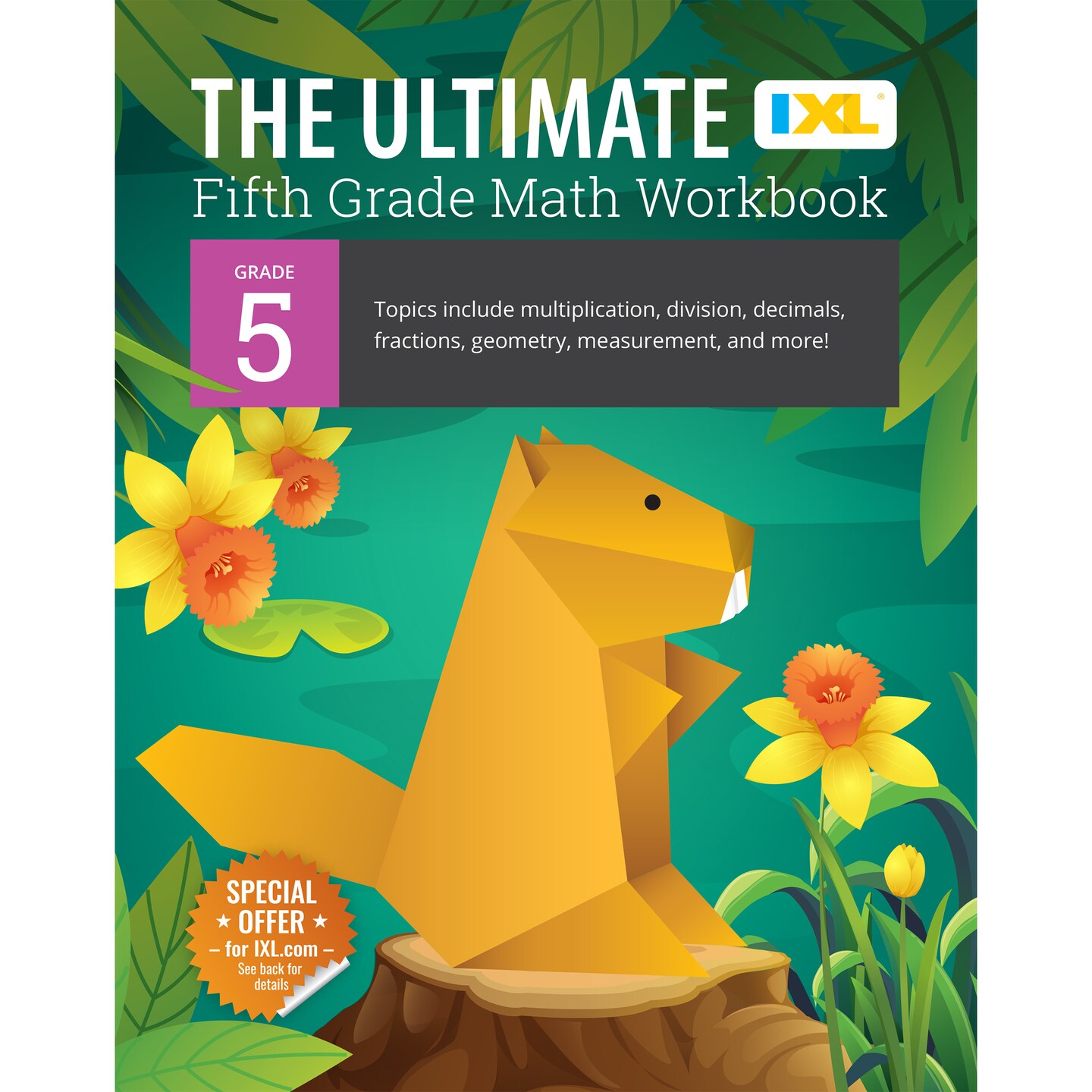 The IXL Ultimate 5th Grade Math Workbook, Activity Book for Kids Ages 10-11 Covering Multiplication, Division, Fractions, Decimals, Geometry, and More Mathematics