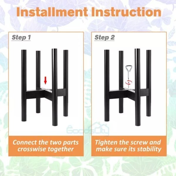 Adjustable Plant Stand Indoor Outdoor Plants Modern Outdoor Large Planter Holder