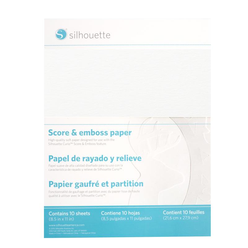 Silhouette Score &#x26; Emboss Paper - 8.5 in. x 11 in.