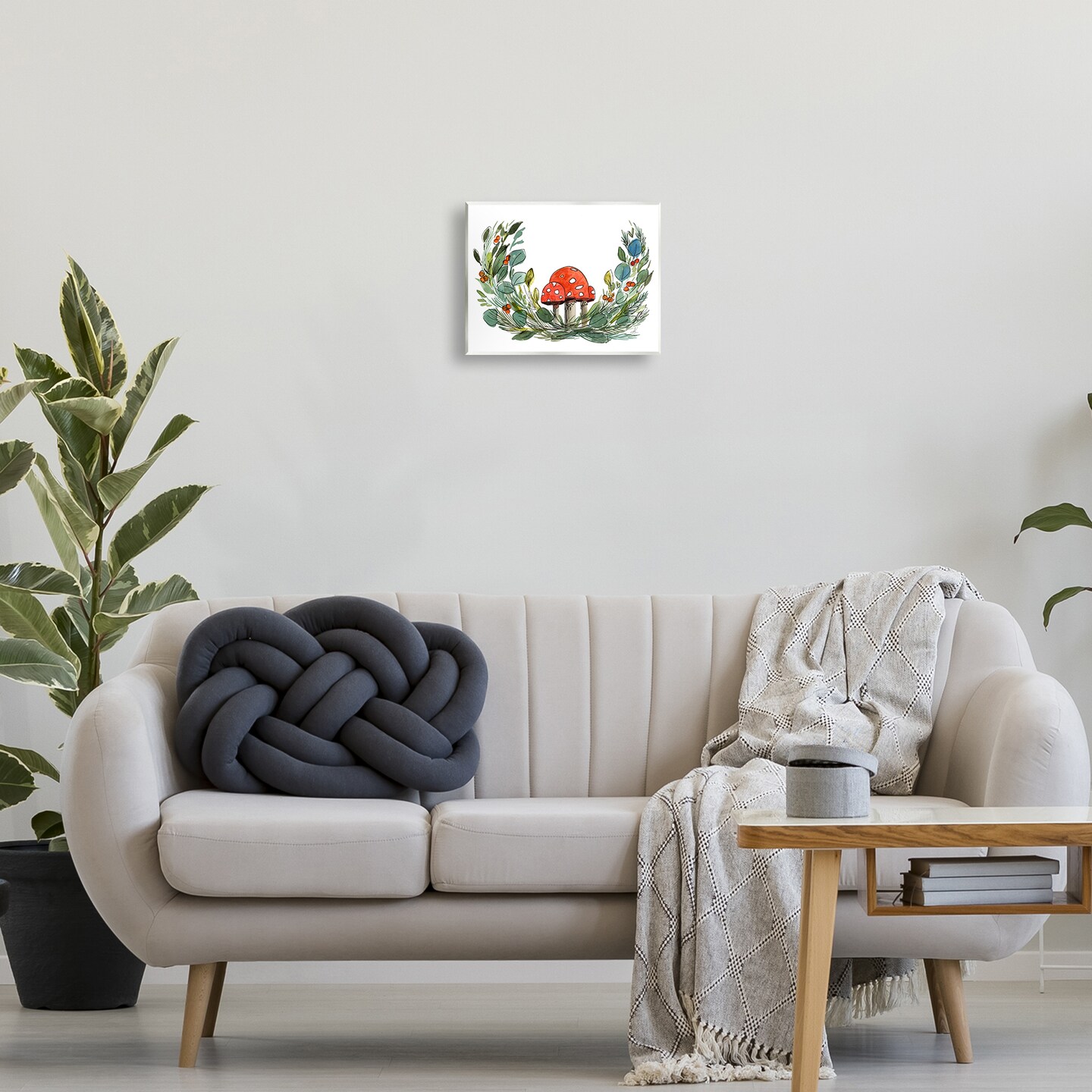 Stupell Industries Mushrooms & Greens Wall Plaque Art Design by Alexandria Gilbert Kincaid