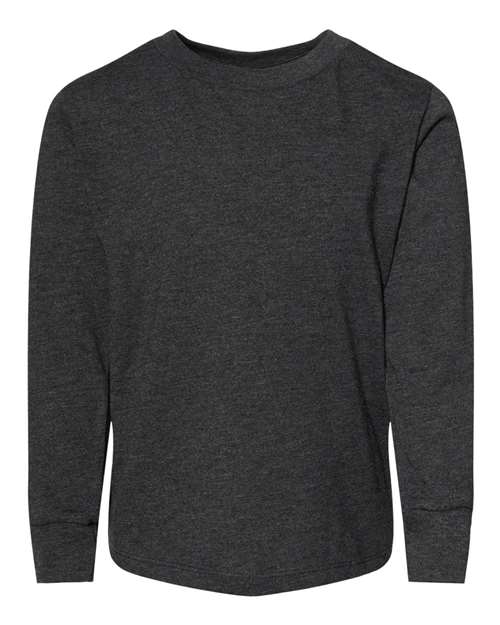 BELLA + CANVAS&#xAE; Toddler Jersey Crewneck Long Sleeve T-Shirt