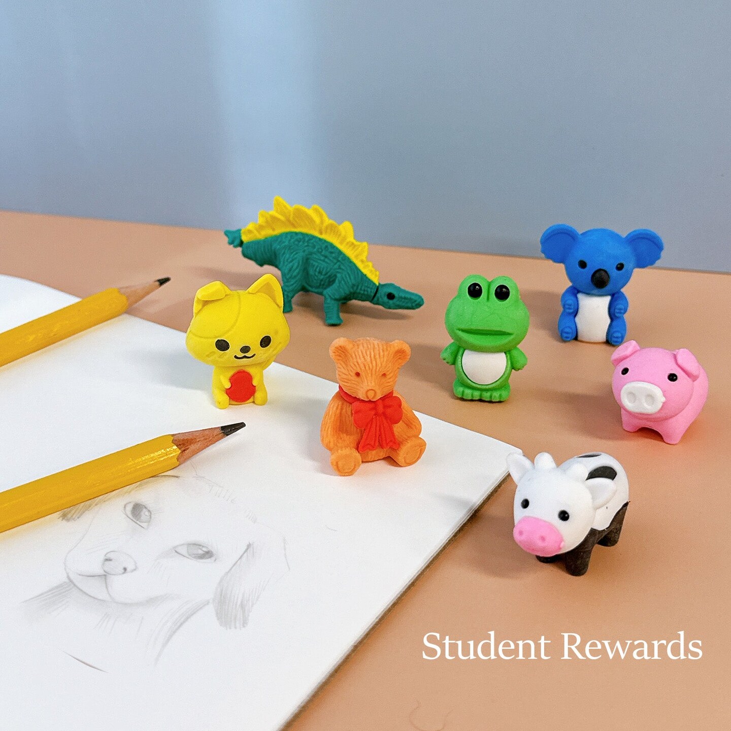 Wrapables Mini Animal Eraser Pets, 3D Puzzle Erasers for Party Favors, Goodie Bags, Easter Egg Fillers (Set of 30)