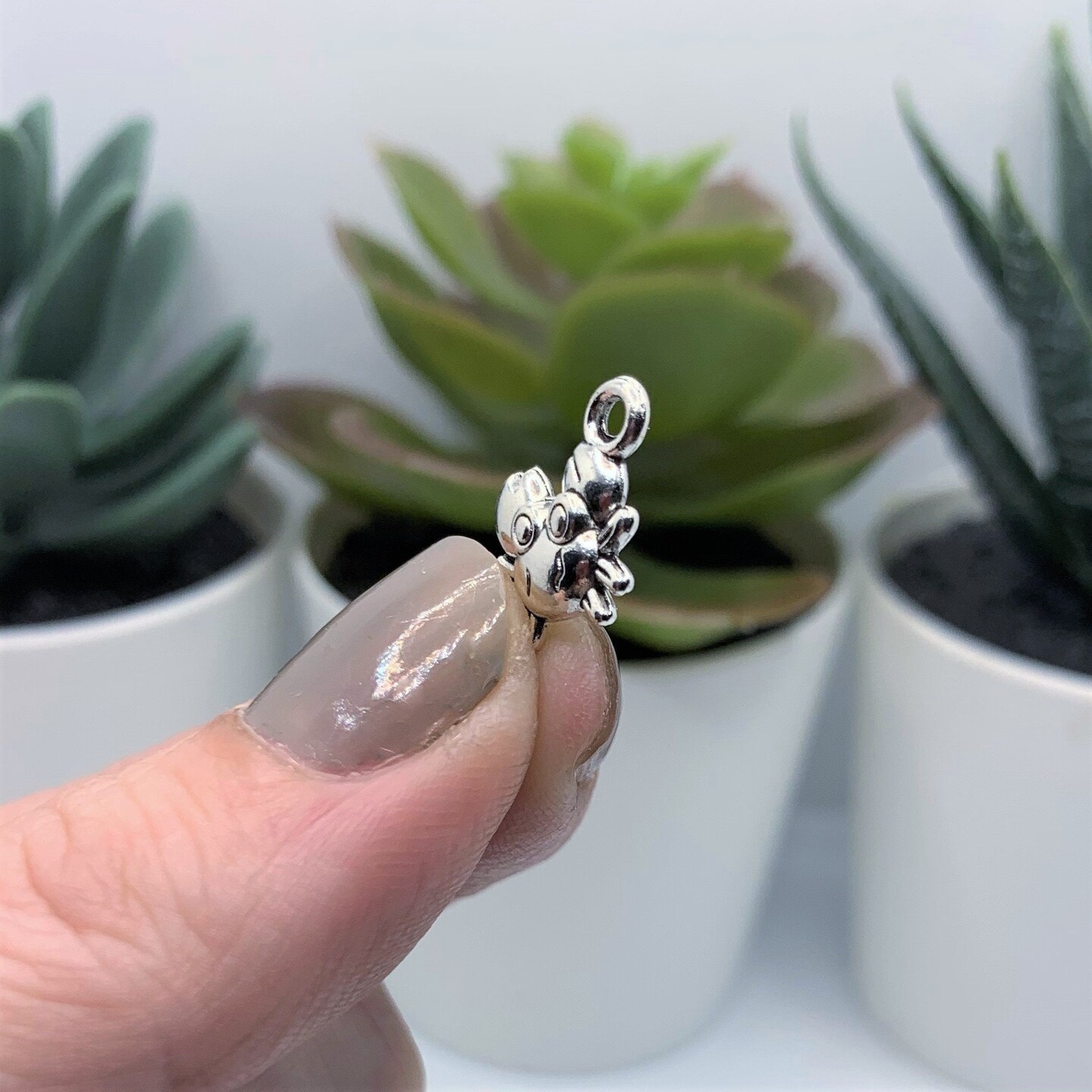 4, 20 or 50 Pieces: Silver Tiny Crab 3D Charms
