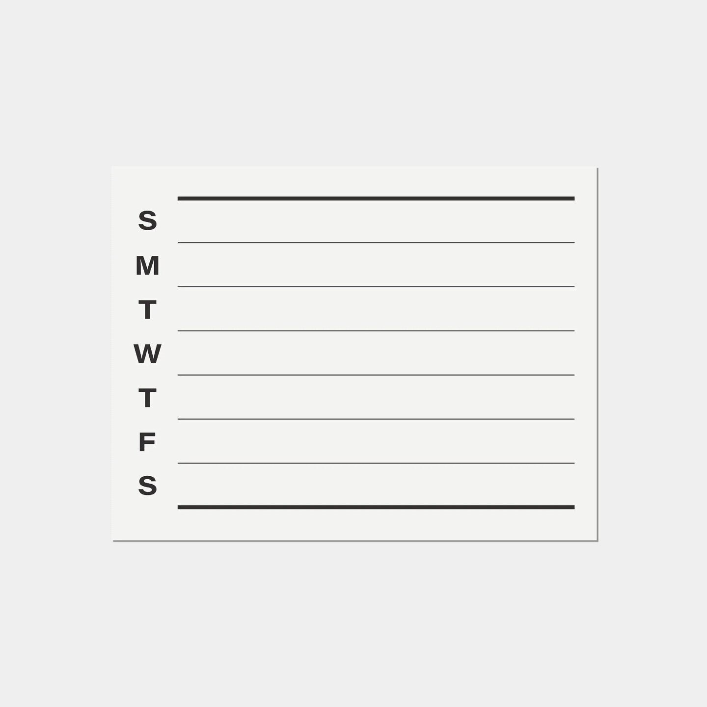 Minimalist Weekly Planner Printable