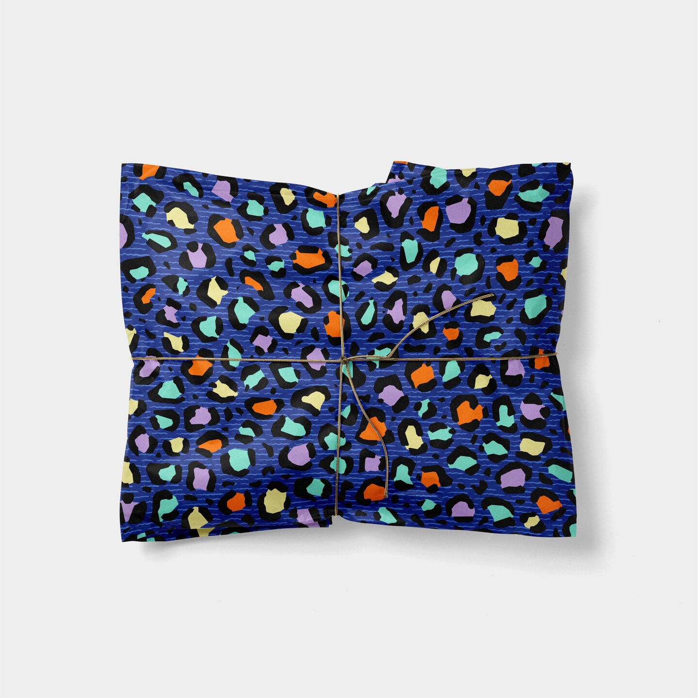 Water Leopard Print Gift Wrap