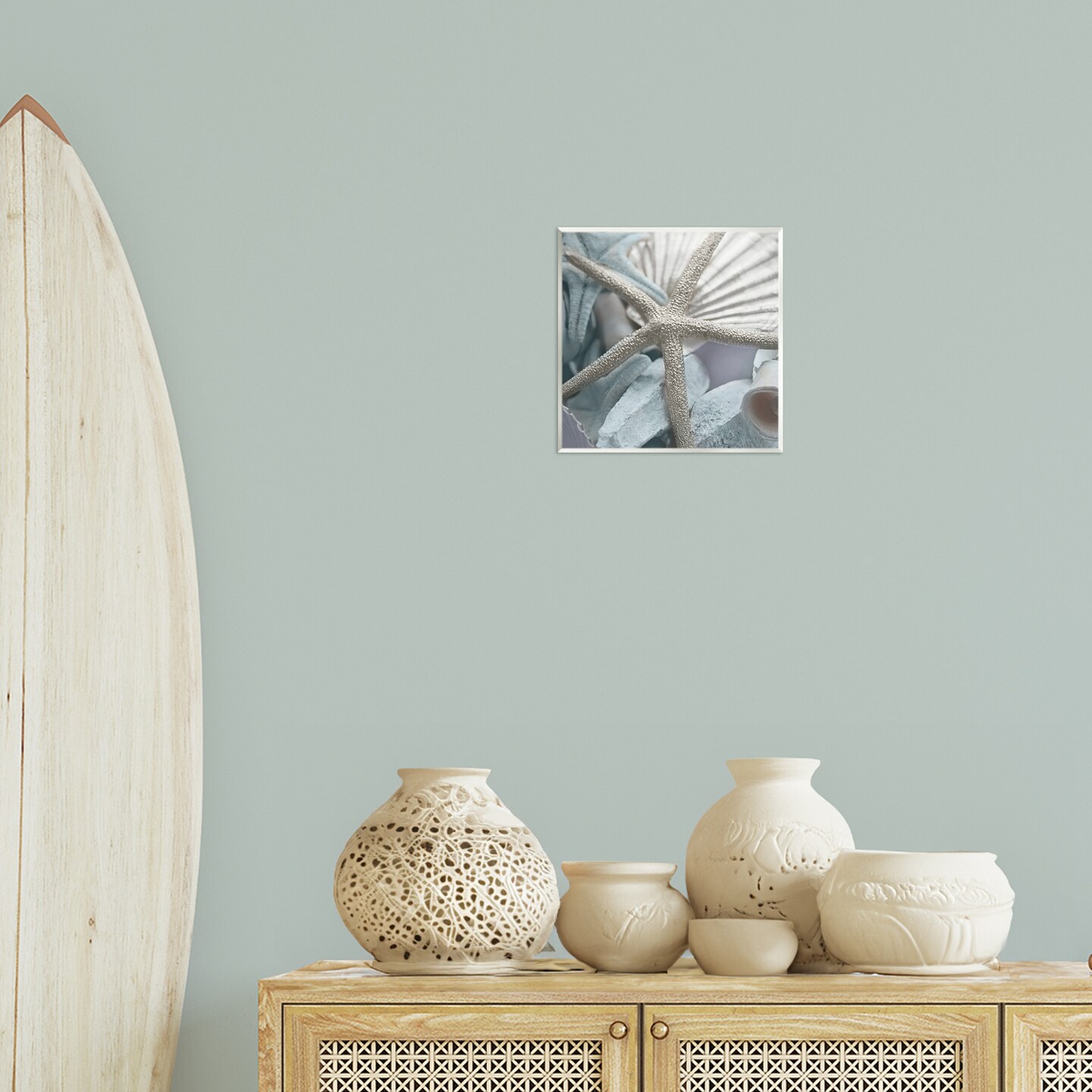 Stupell Industries Seashells &#x26; Starfish Wall Plaque Art Design by Susan Bryant