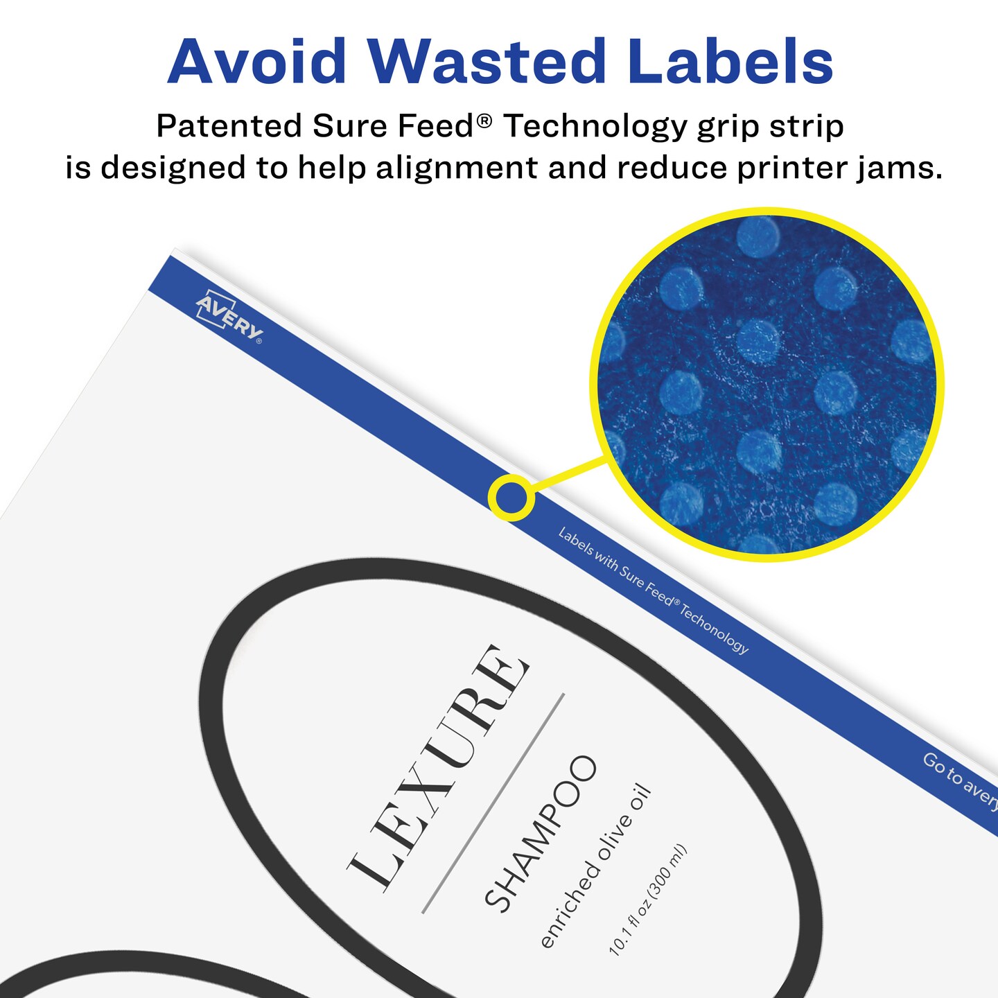 Avery Glossy Clear Oval Labels with Sure Feed, 4&#x22; x 6&#x22;