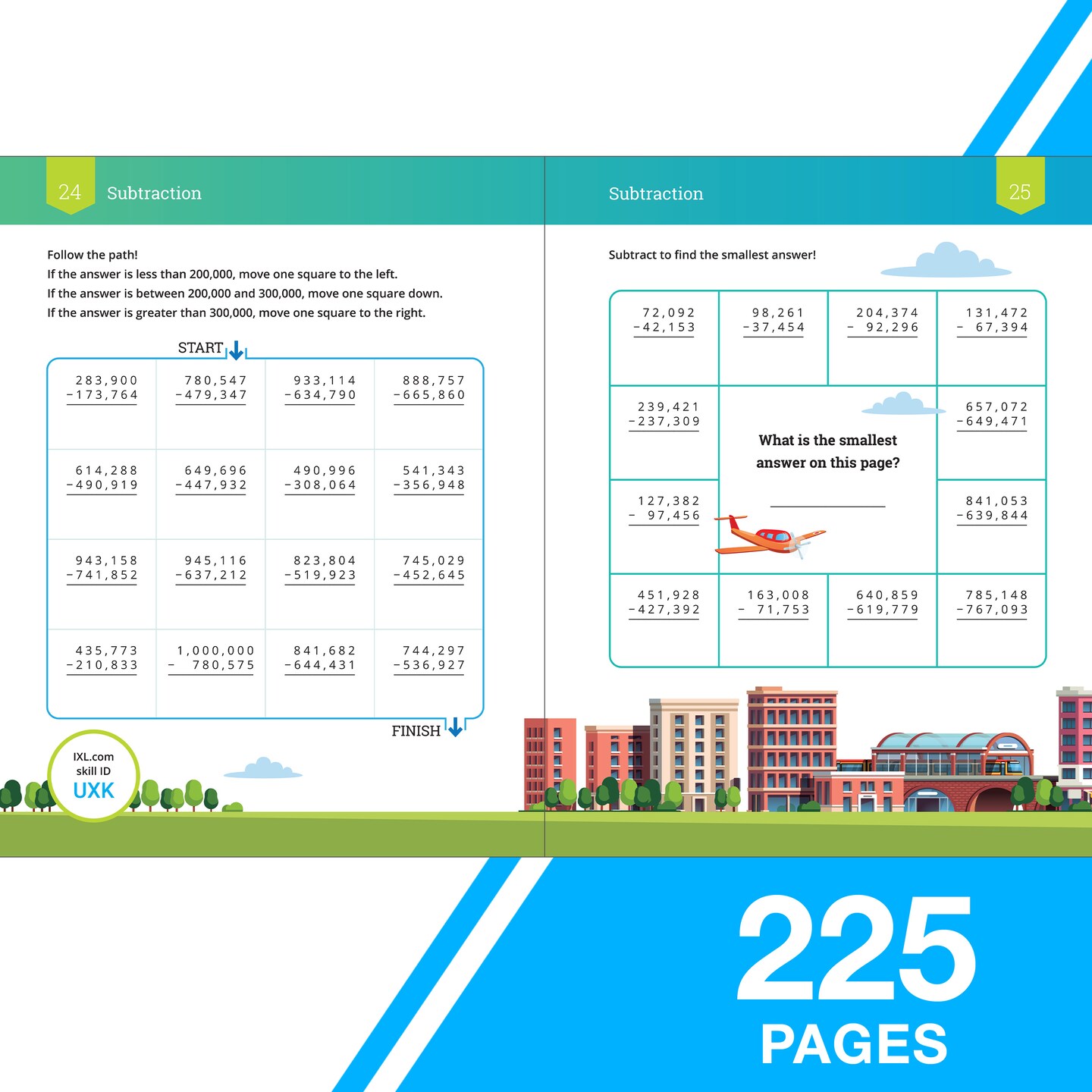 The IXL Ultimate 4th Grade Math Workbook, Activity Book for Kids Ages 9-10 Covering Addition, Subtraction, Multiplication, Division, Fractions, Decimals, Geometry, and More Mathematics