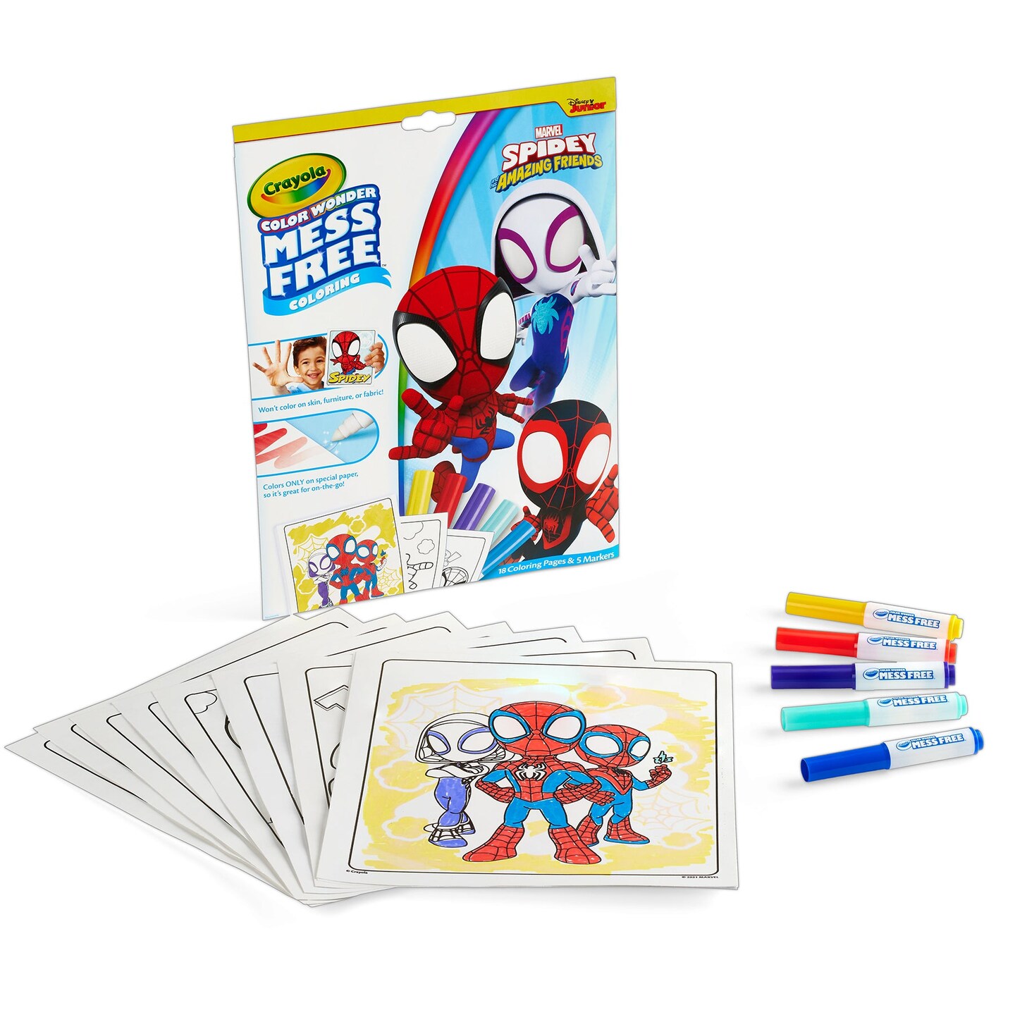 Color Wonder&#xAE; Coloring Pad &#x26; Markers, Spidey and His Amazing Friends, 2 Sets