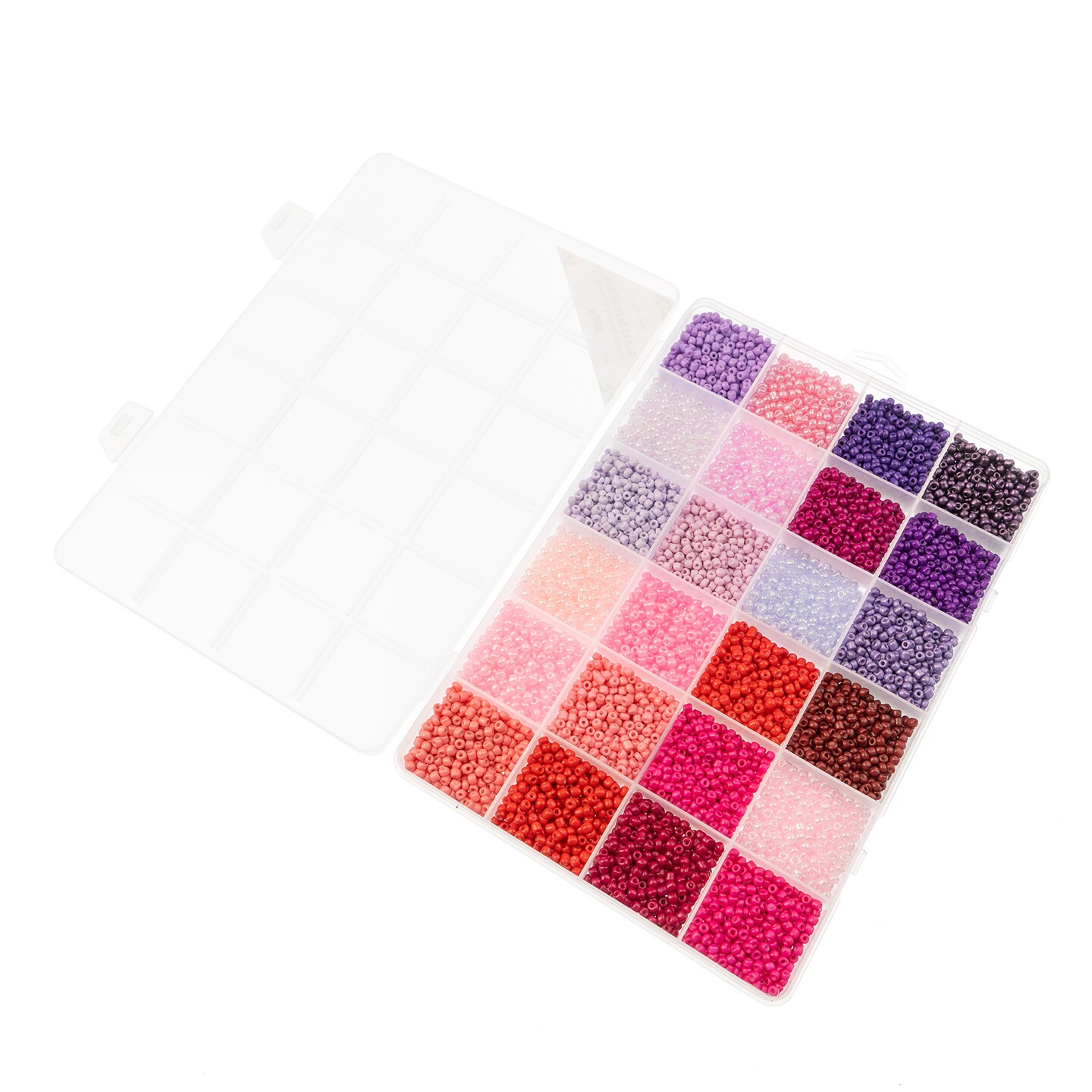 John Bead 12500pcs Assorted 24 Colors Glass Seed Beads 8/0 Jewelry Making Bead Box