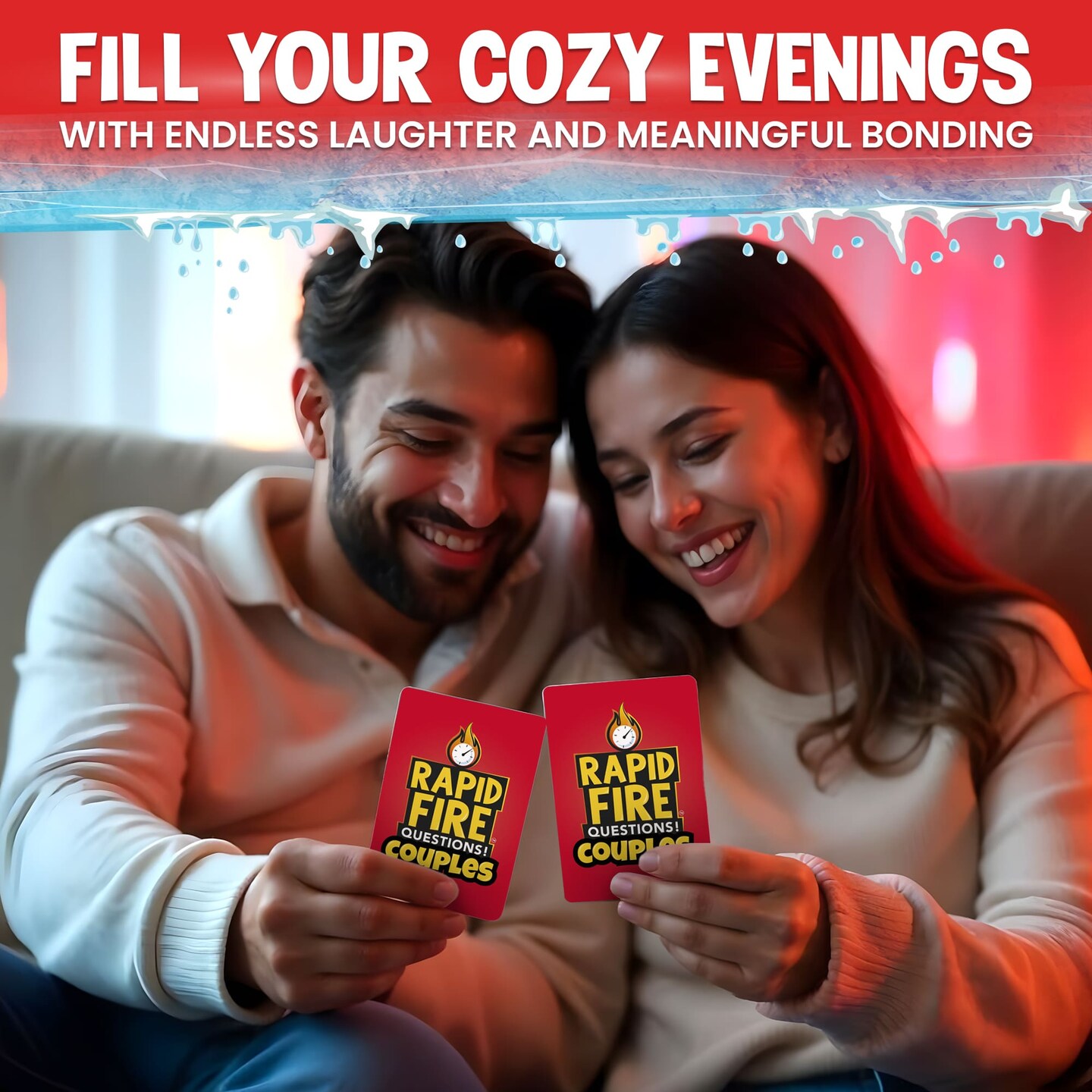 Rapid Fire Conversation Cards Game for Couples I 95 Cards