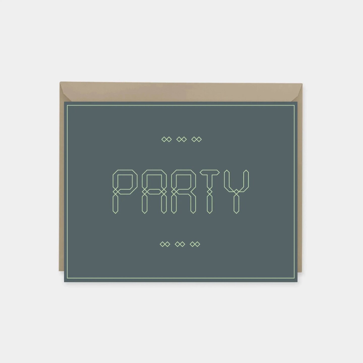 &#x22;Party&#x22; Maroque Invitation Card II, Mint
