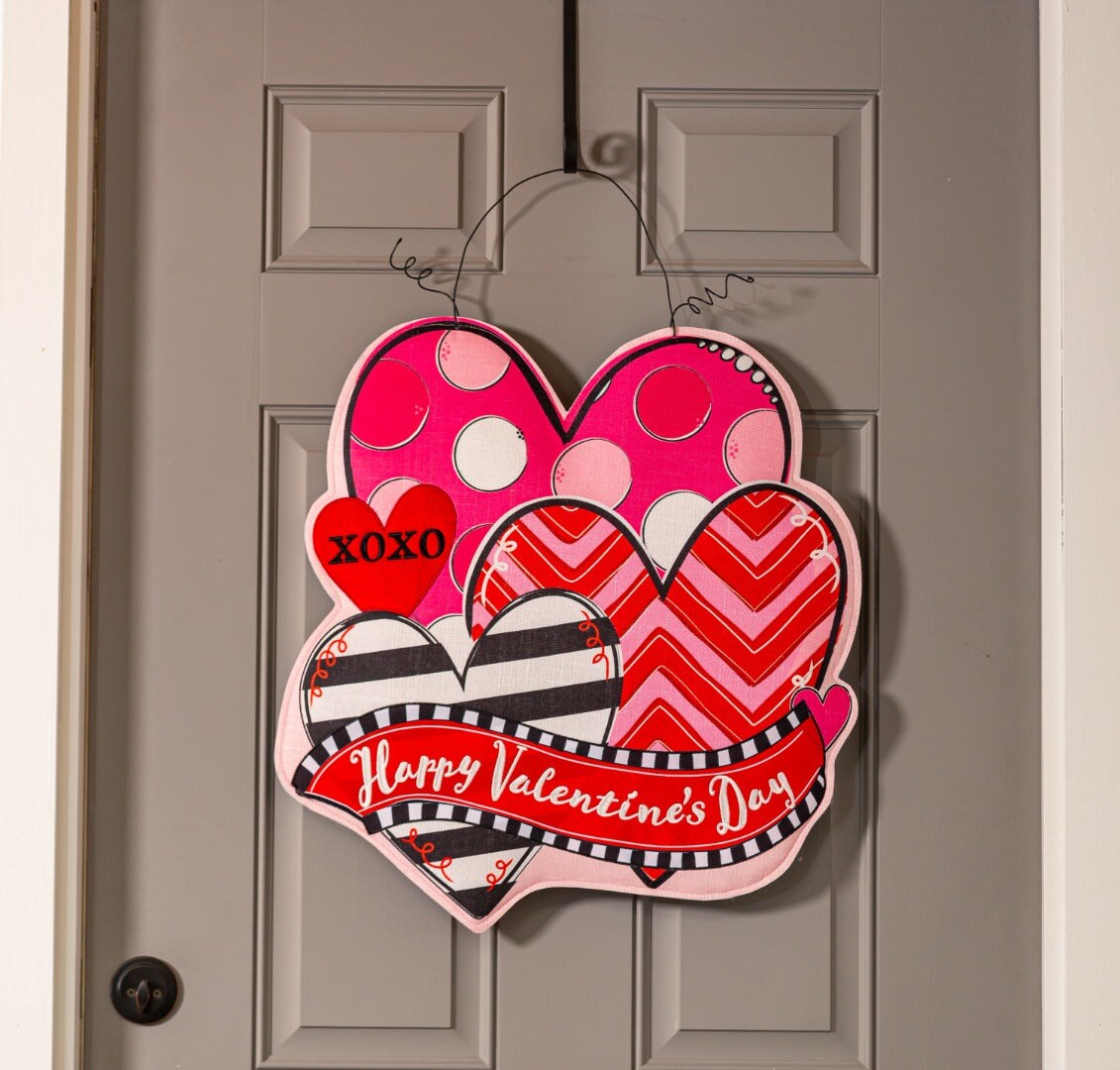 Valentine and Easter Door Decoration Reversible