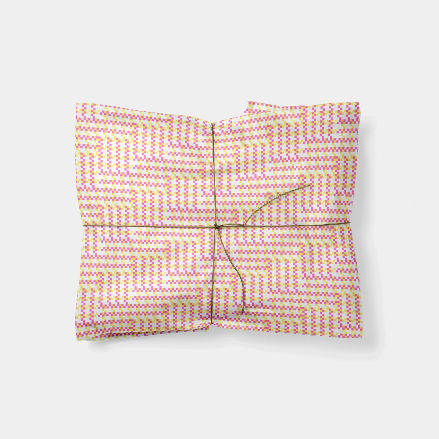 8-Bit Plaid Gift Wrap