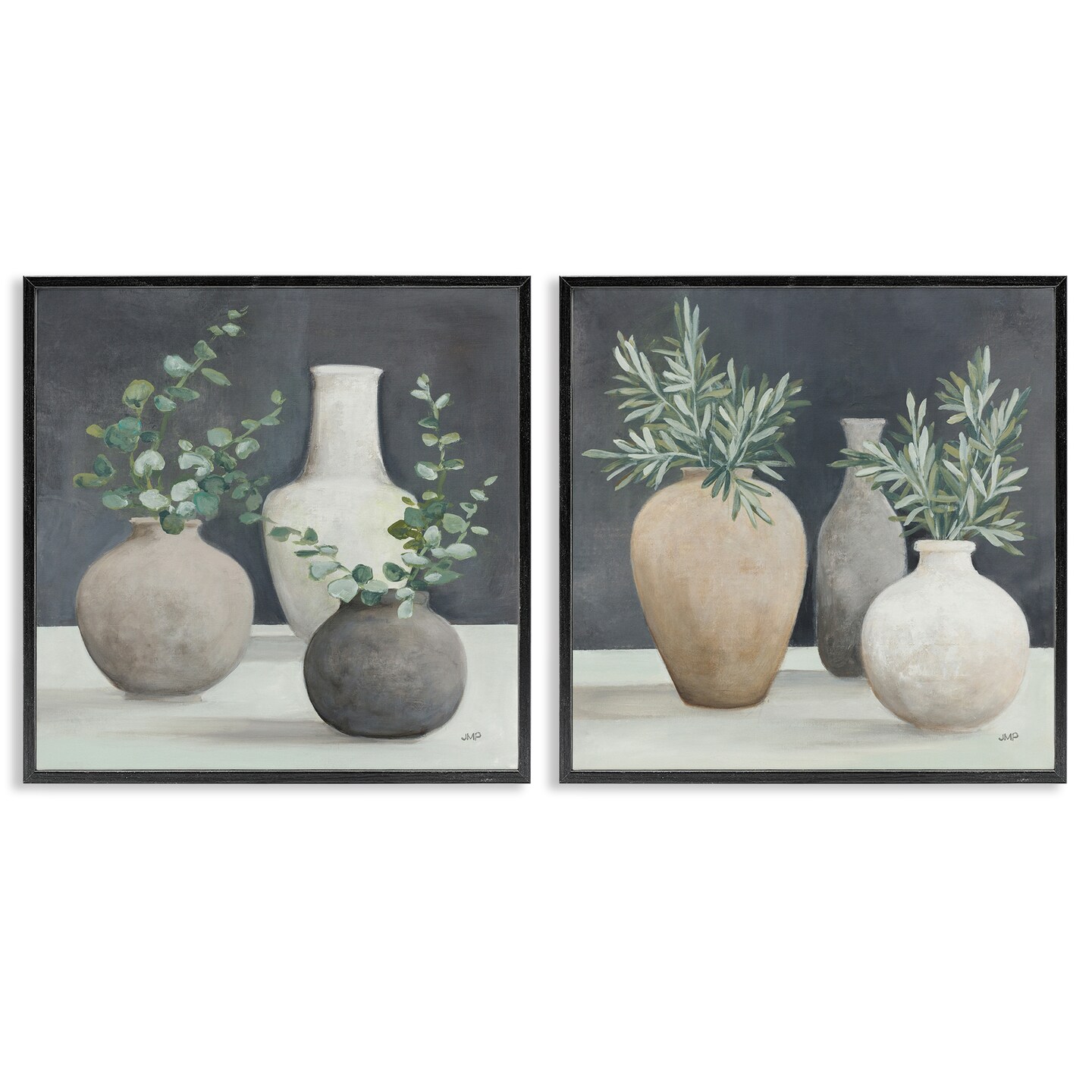 Stupell Industries Leinwandbild „Ruhende Blaue Vögel“ – 2-teilig, Je 40,6 X 50,8 Cm