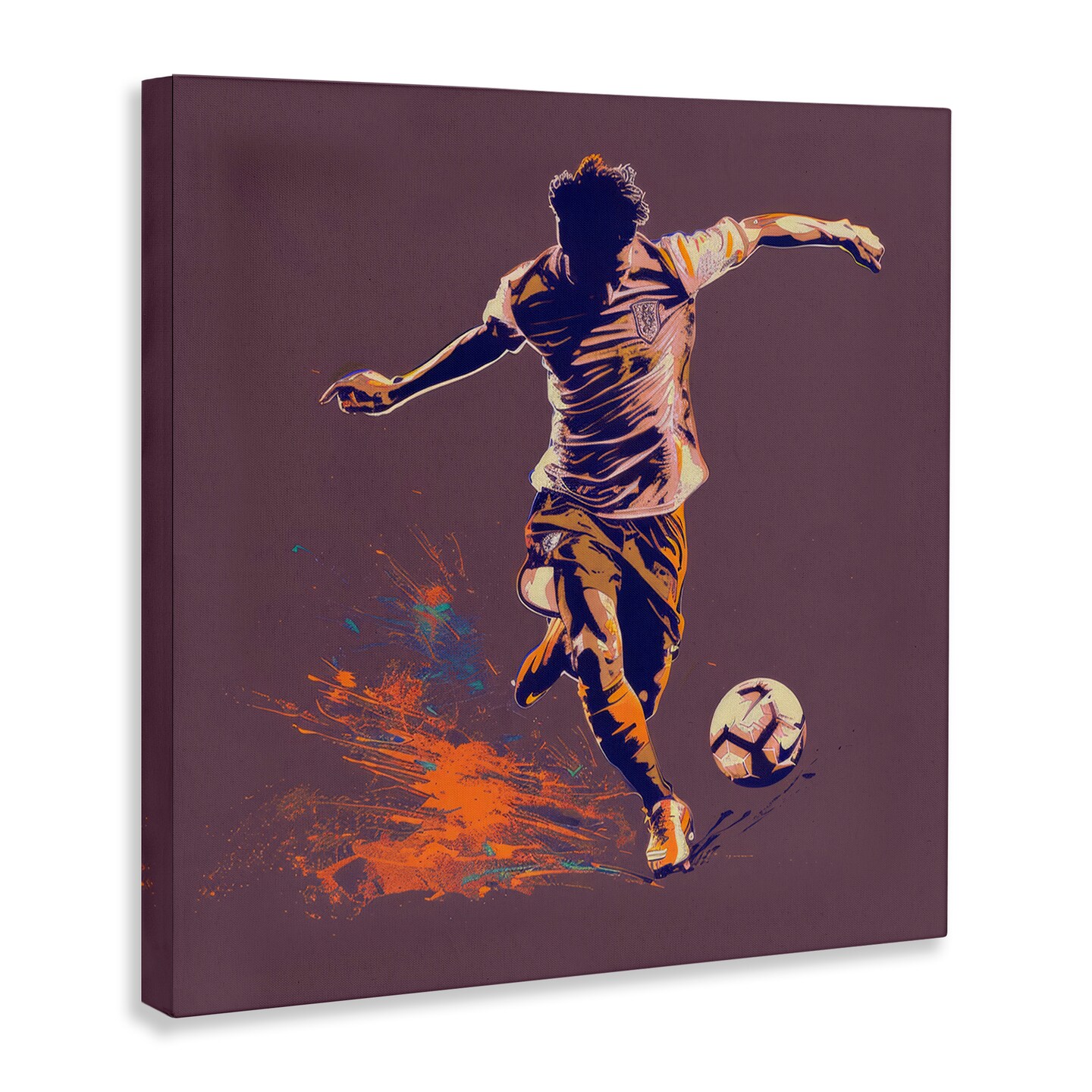 Stupell Industries Winning Goal Abstract Athlete Canvas Wall Art Design by Lazar Studio