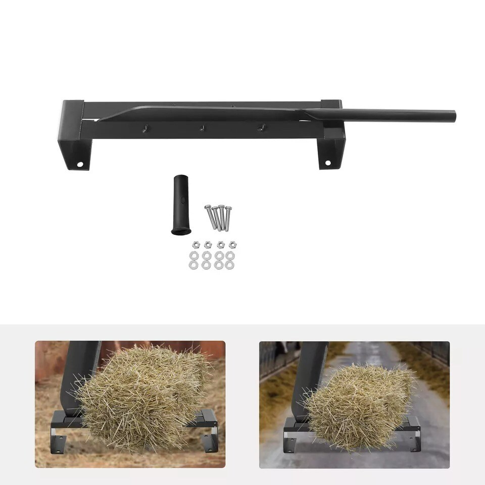 Grass Wheat Straw Cutter Blade Anti-slip for Garden Farm Black 40cm/15.75inch