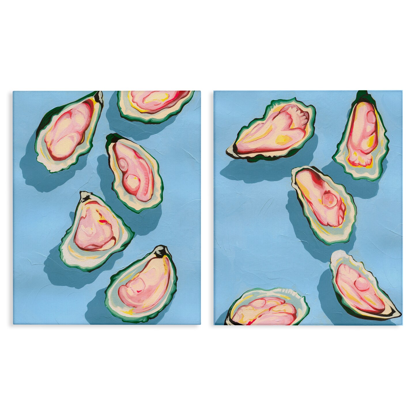 Stupell Industries Fresh Oyster Appetizer 2 pc Canvas Wall Art Set Design by Grace Popp