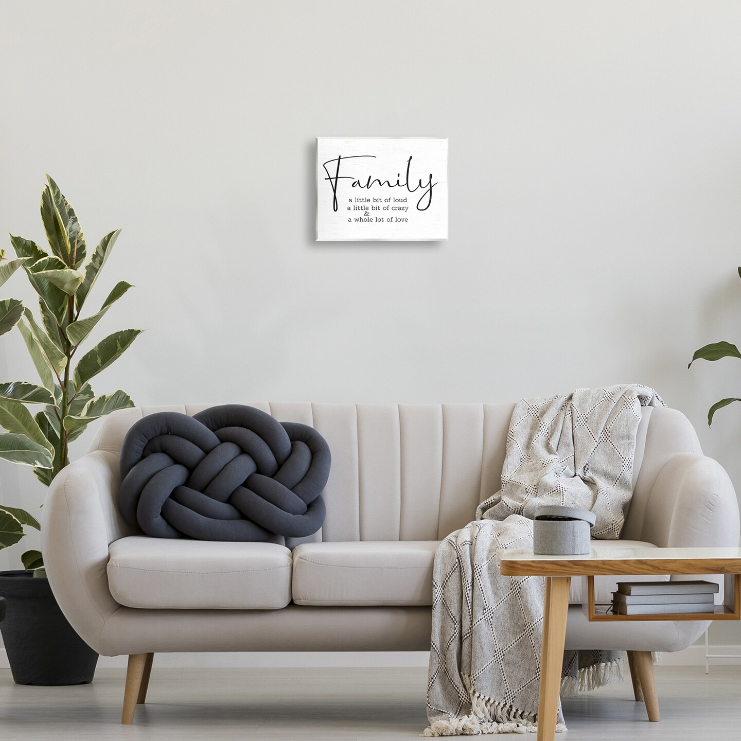 Stupell Industries Loud Crazy Love Family Wall Plaque Art Design by Lettered and Lined