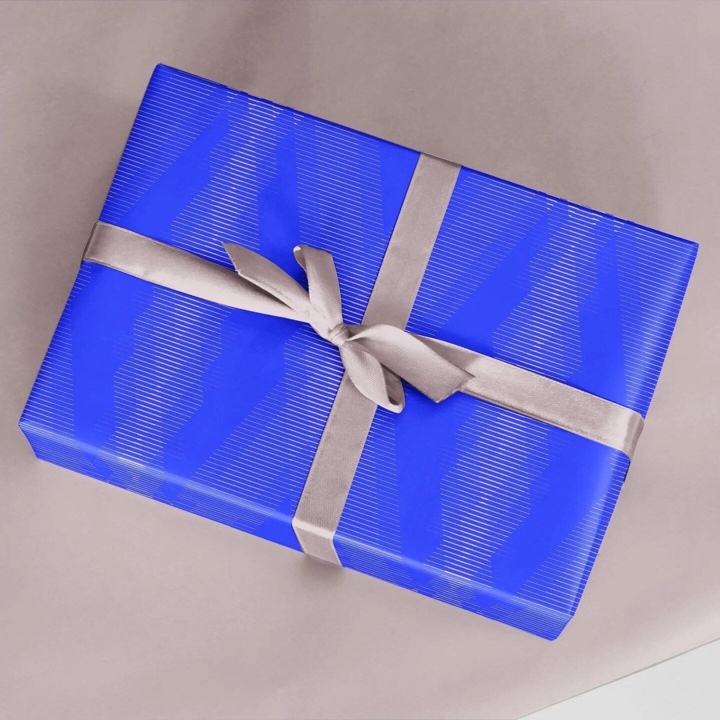 Fine Line Blue Gift Wrap