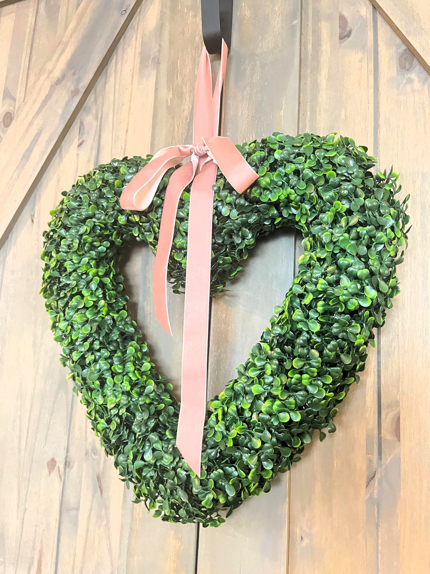 Valentines Day Wreath| Boxwood Wreath| Valentines Day Decor Boxwood Heart Wreath| Bedroom Decor| Love Wreath| Wedding Decor|  Love Gift - image7