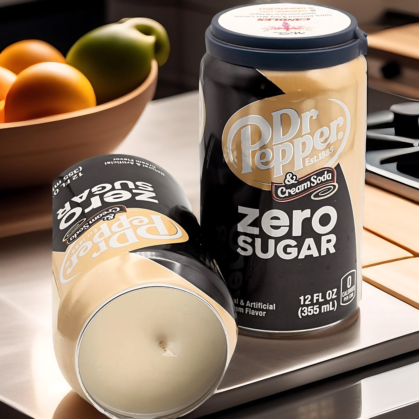 Dr Pepper Cream Soda Zero Candle Soda Pop Soy Can Candle | Unique